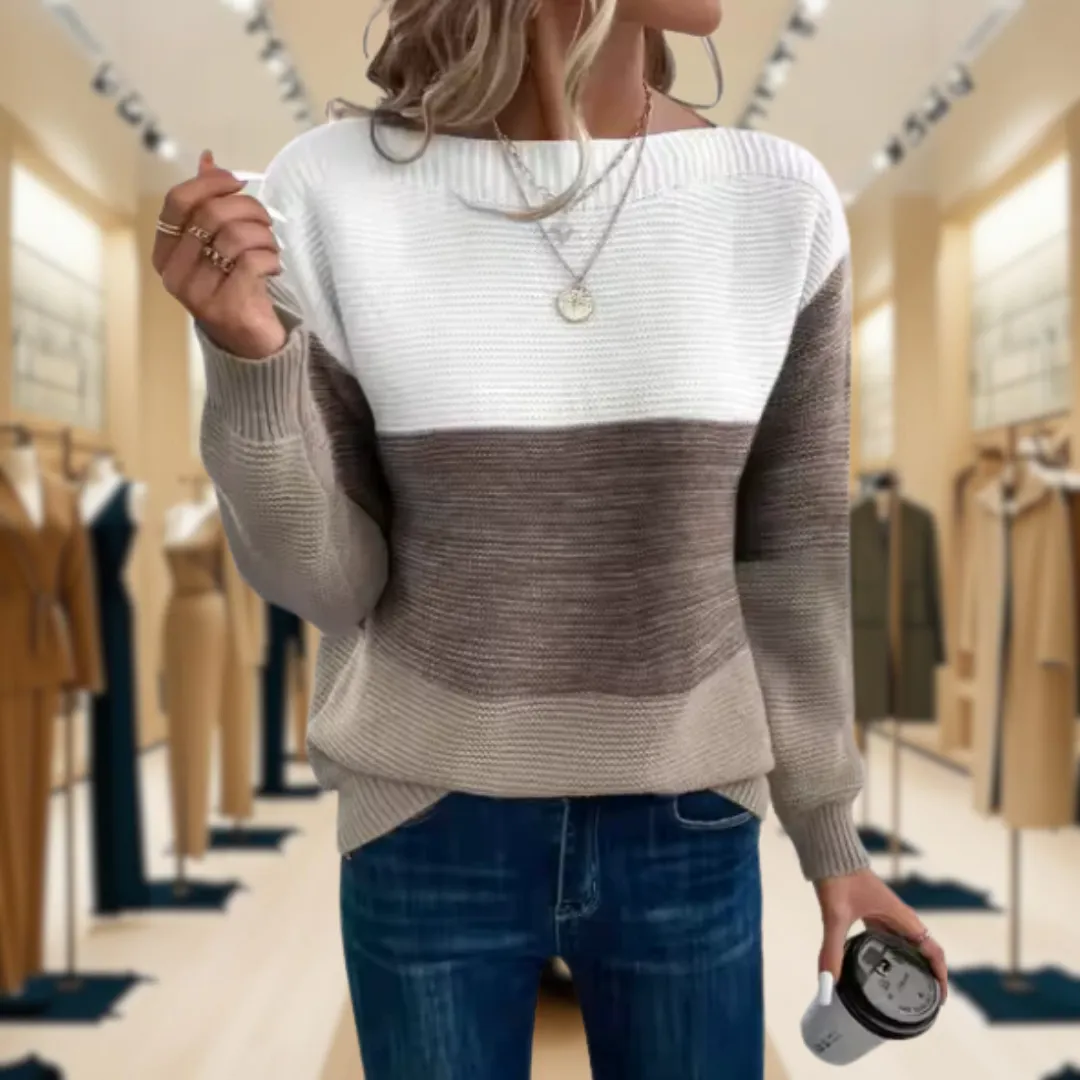 Kim™ | Elegant Tri-Colour Sweater