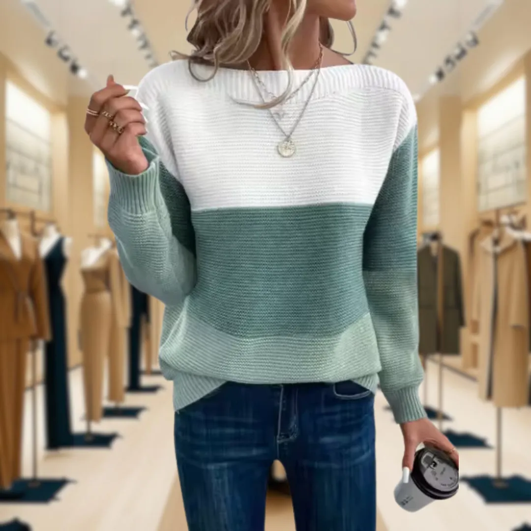 Kim™ | Elegant Tri-Colour Sweater