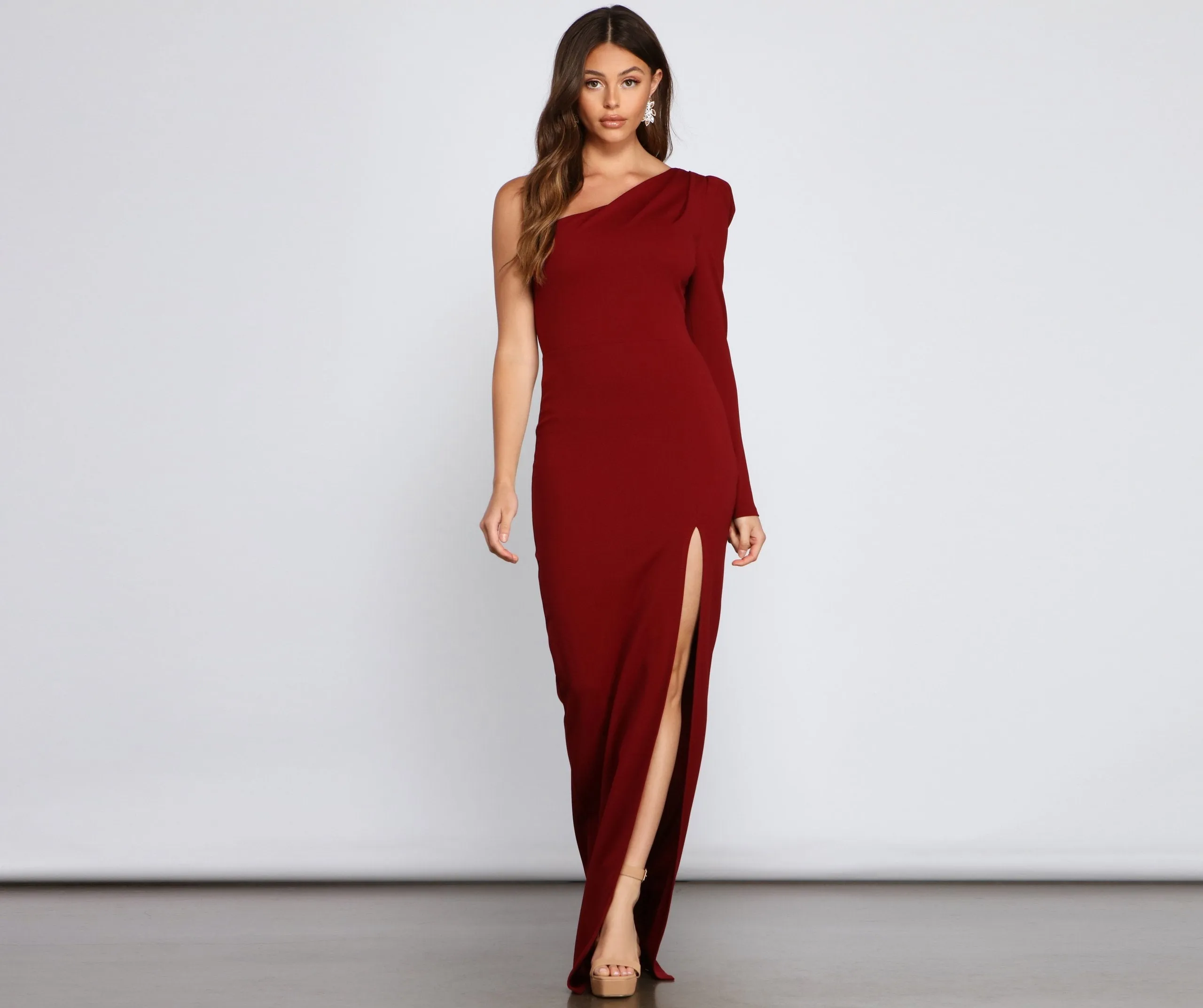 Kimberly One-Shoulder Stylish Formal Dress