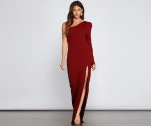 Kimberly One-Shoulder Stylish Formal Dress