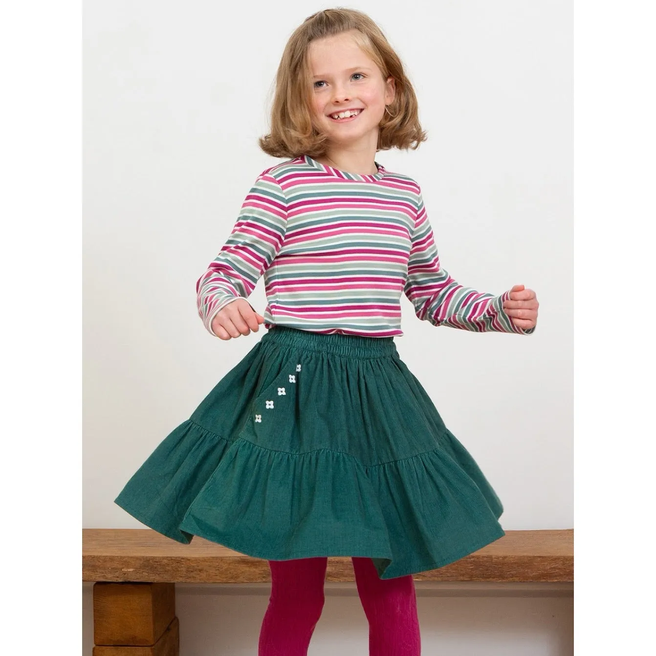 Kite Berry Blush Stripe Top F684-Agt