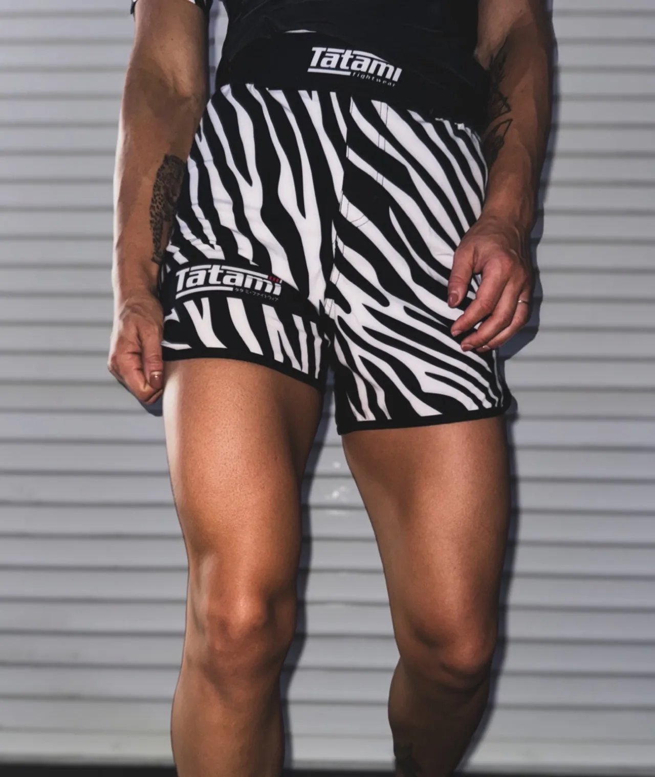 Ladies Recharge Grappling Shorts - Zebra
