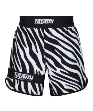 Ladies Recharge Grappling Shorts - Zebra