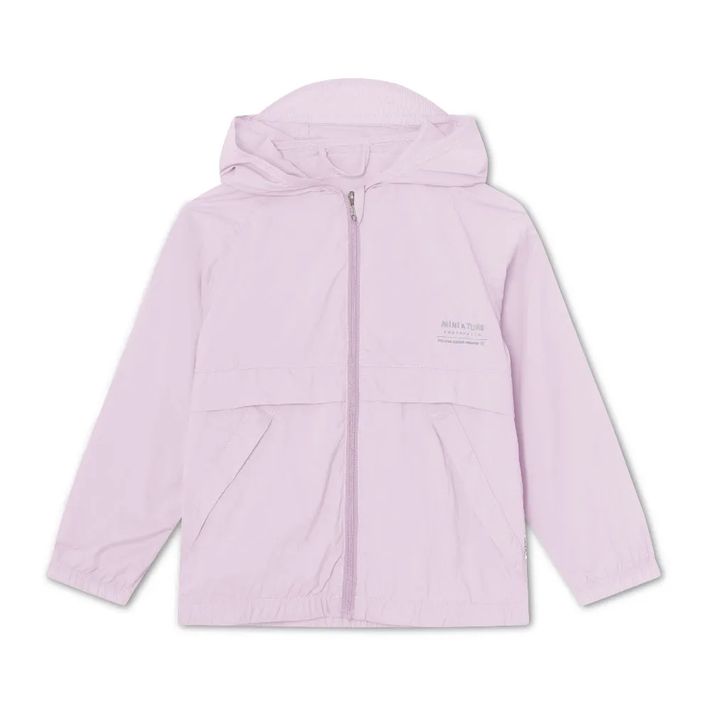 Light Purple Printed Logo Jacket