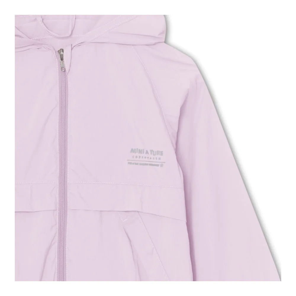 Light Purple Printed Logo Jacket