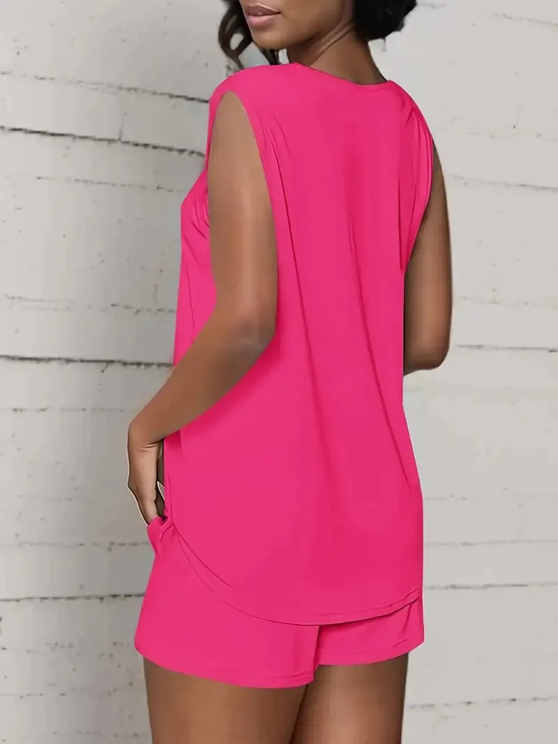 Lina™ - Chic Top and Shorts Ensemble