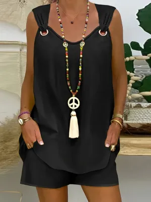 Lina™ - Chic Top and Shorts Ensemble