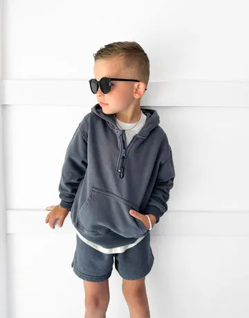 Little Bipsy Sweatshort - Navy Wash