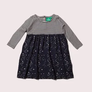Little Green Radicals Starry Night Easy Peasy Dress (1-4yrs)
