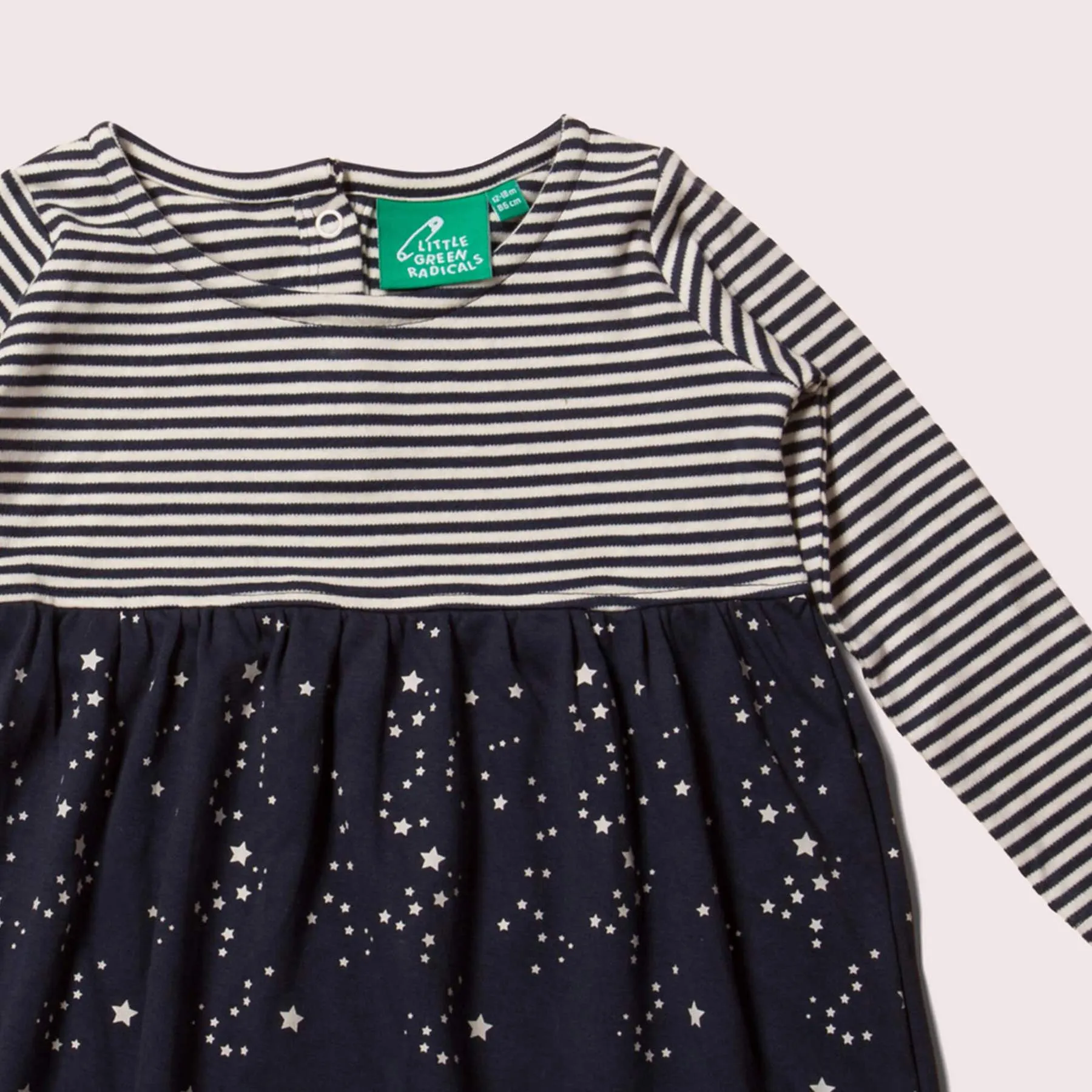 Little Green Radicals Starry Night Easy Peasy Dress (1-4yrs)