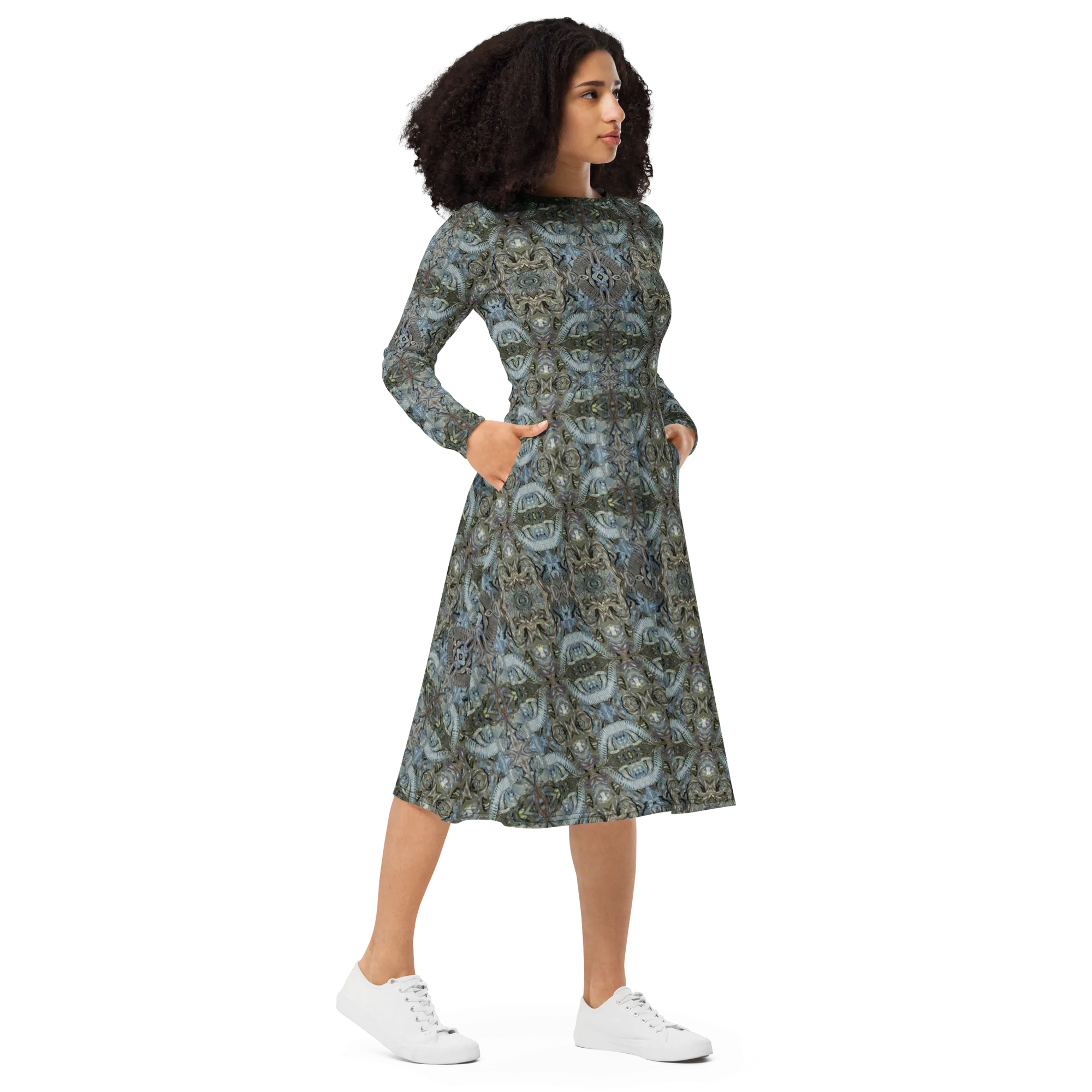 Long Sleeve Midi Dress (Her/Muliebris)(Grail Night Hoard Virtus 8.1) RJSTHS2022 RJS