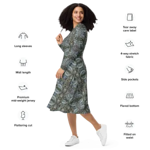 Long Sleeve Midi Dress (Her/Muliebris)(Grail Night Hoard Virtus 8.1) RJSTHS2022 RJS