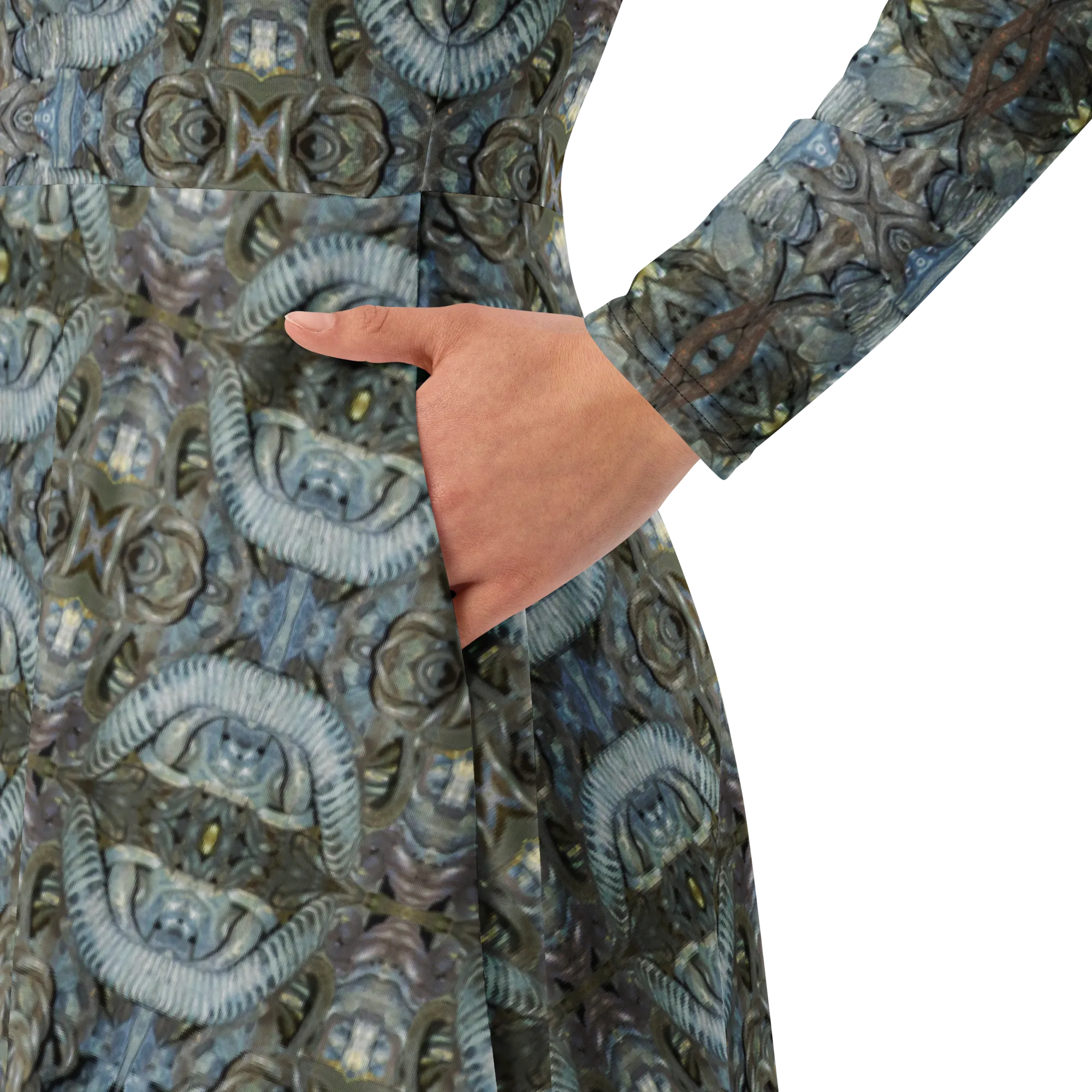 Long Sleeve Midi Dress (Her/Muliebris)(Grail Night Hoard Virtus 8.1) RJSTHS2022 RJS