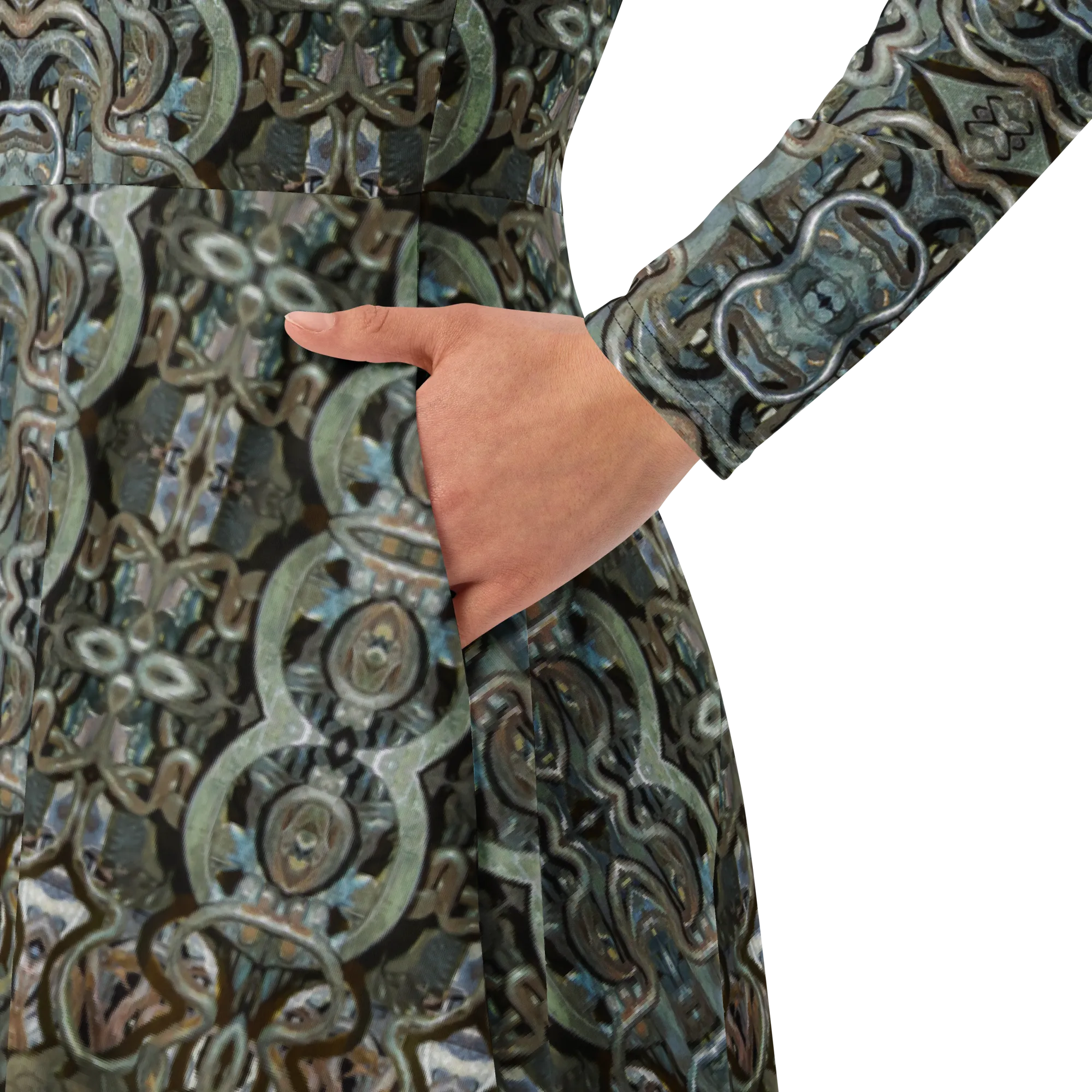 Long Sleeve Midi Dress (Her/Muliebris)(Grail Night Hoard Virtus 8.10) RJSTHS2022 RJS