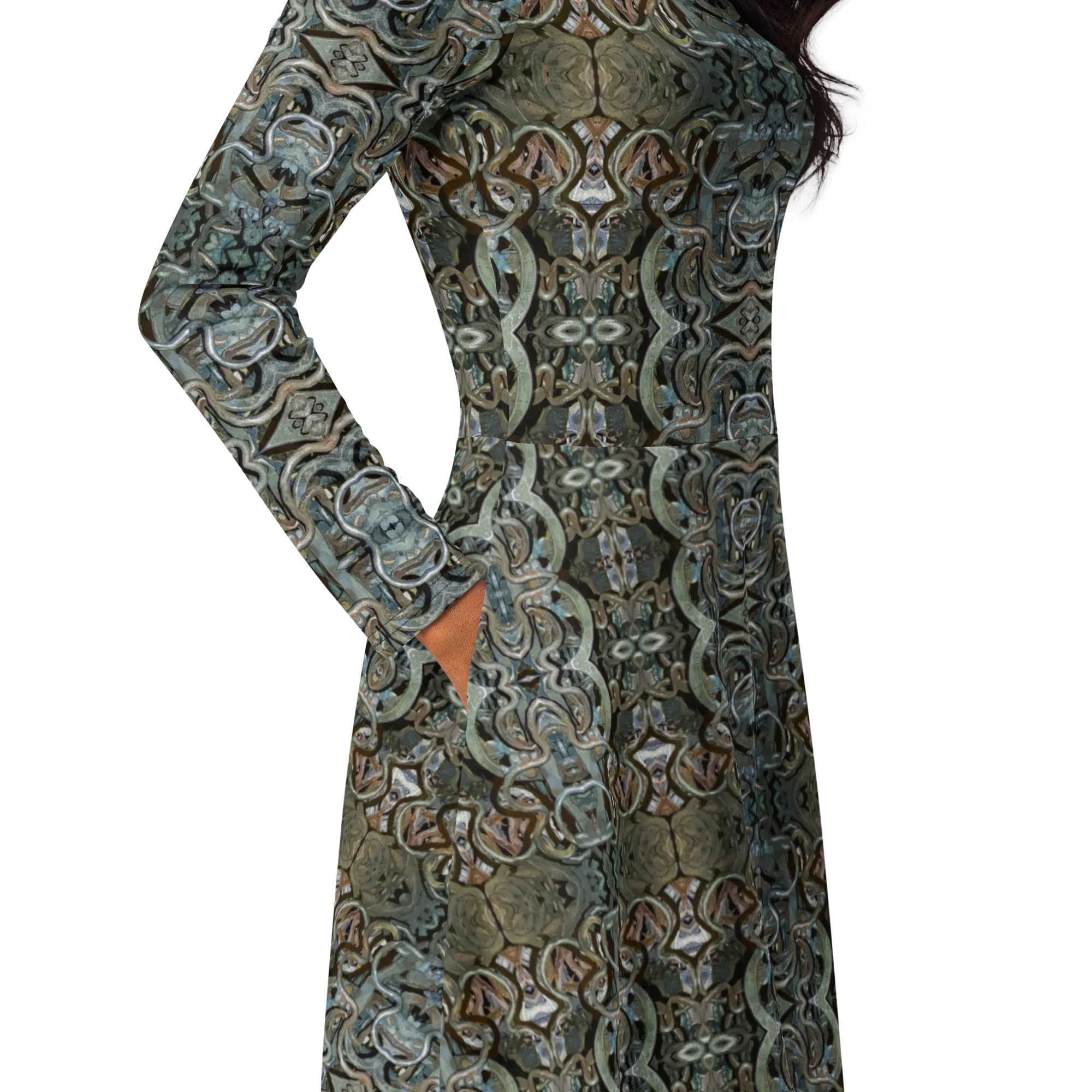 Long Sleeve Midi Dress (Her/Muliebris)(Grail Night Hoard Virtus 8.10) RJSTHS2022 RJS
