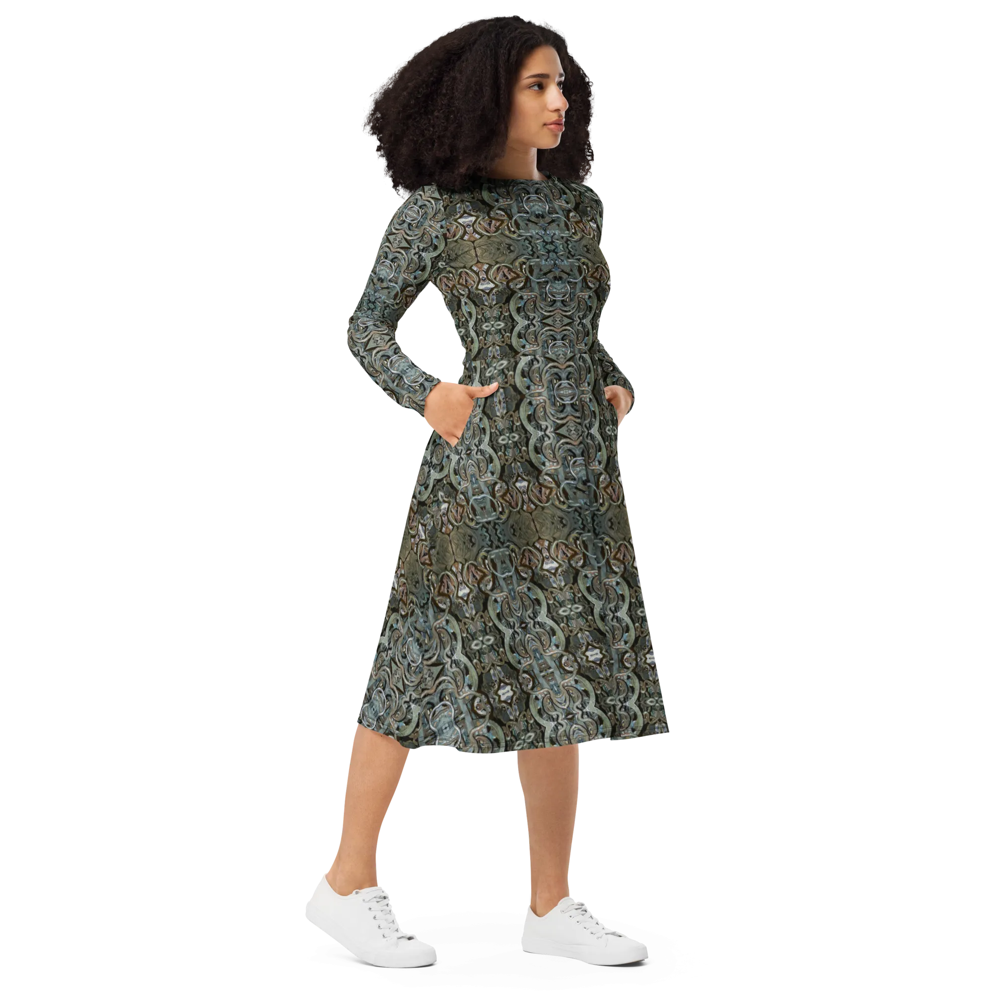 Long Sleeve Midi Dress (Her/Muliebris)(Grail Night Hoard Virtus 8.10) RJSTHS2022 RJS