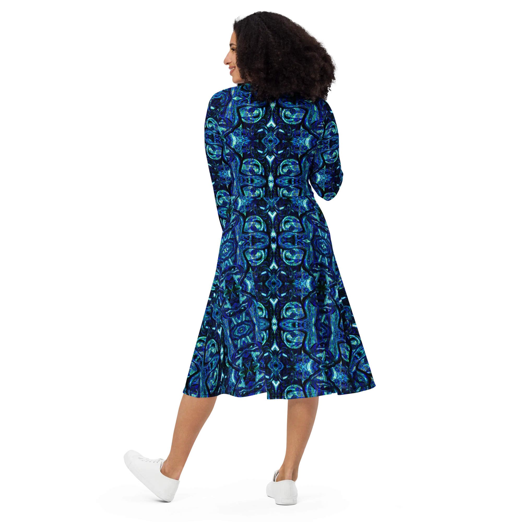 Long Sleeve Midi Dress (Her/Muliebris)(Pure Candy GNHV8.2.1 Blue Logo@Alchemic) RJSTHS2022 RJS