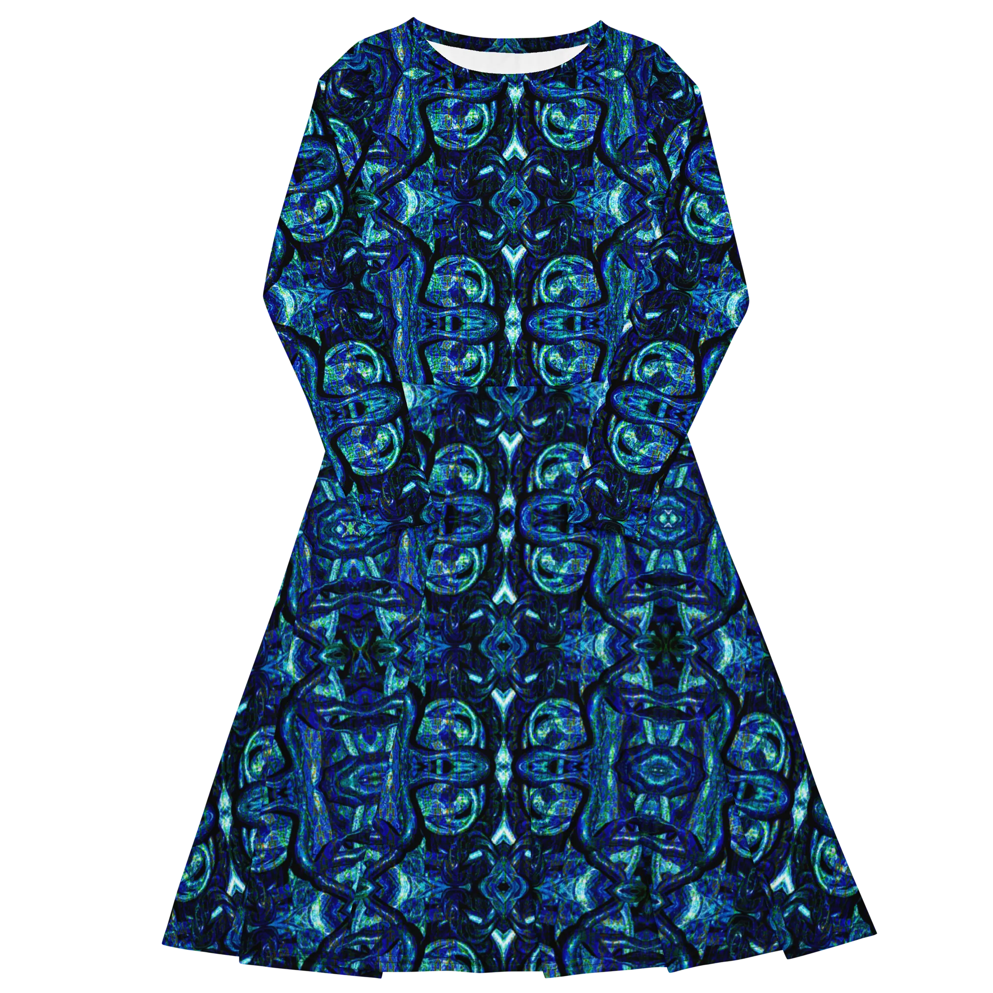 Long Sleeve Midi Dress (Her/Muliebris)(Pure Candy GNHV8.2.1 Blue Logo@Alchemic) RJSTHS2022 RJS