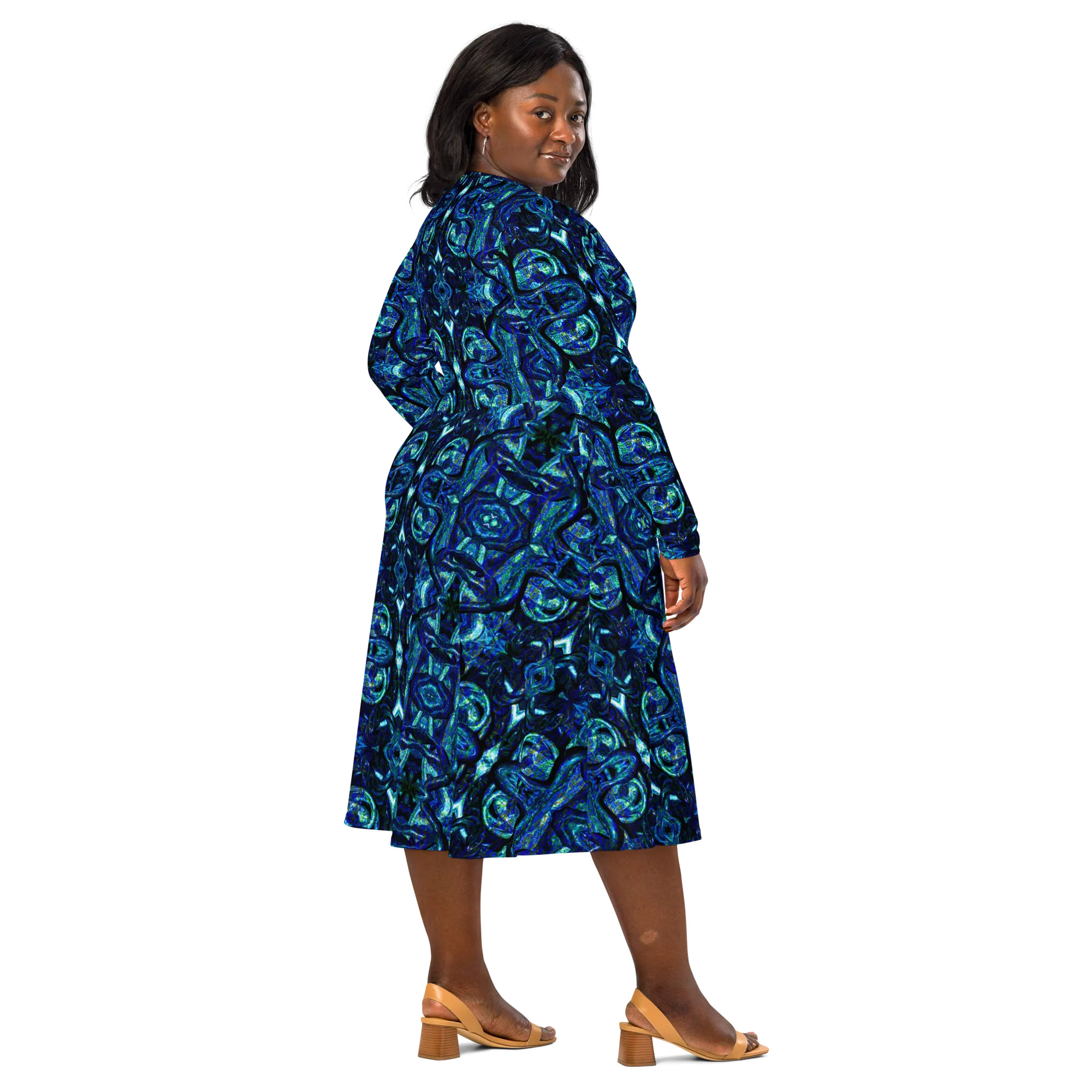 Long Sleeve Midi Dress (Her/Muliebris)(Pure Candy GNHV8.2.1 Blue Logo@Alchemic) RJSTHS2022 RJS