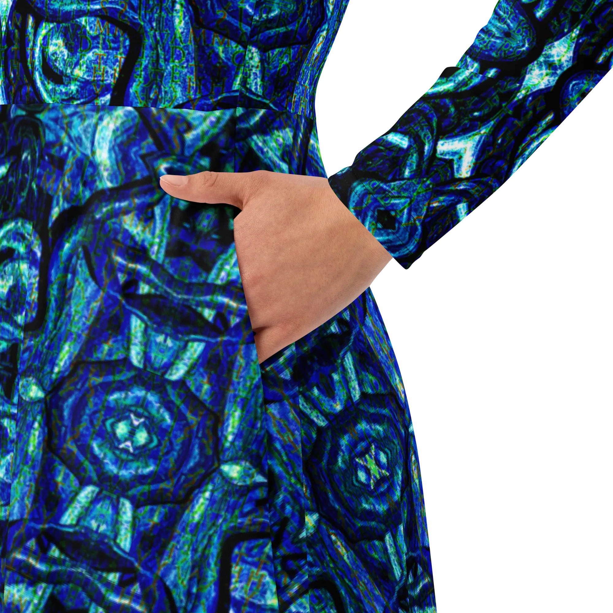 Long Sleeve Midi Dress (Her/Muliebris)(Pure Candy GNHV8.2.1 Blue Logo@Alchemic) RJSTHS2022 RJS