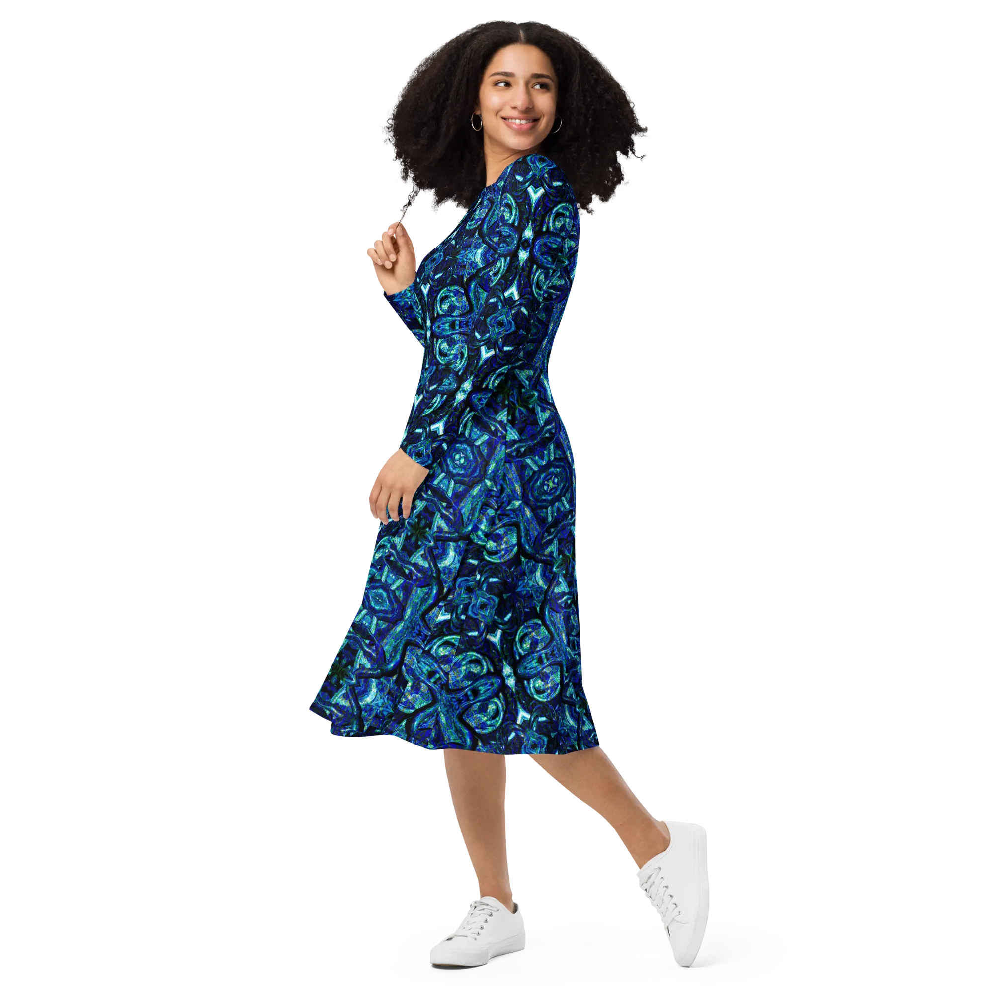Long Sleeve Midi Dress (Her/Muliebris)(Pure Candy GNHV8.2.1 Blue Logo@Alchemic) RJSTHS2022 RJS