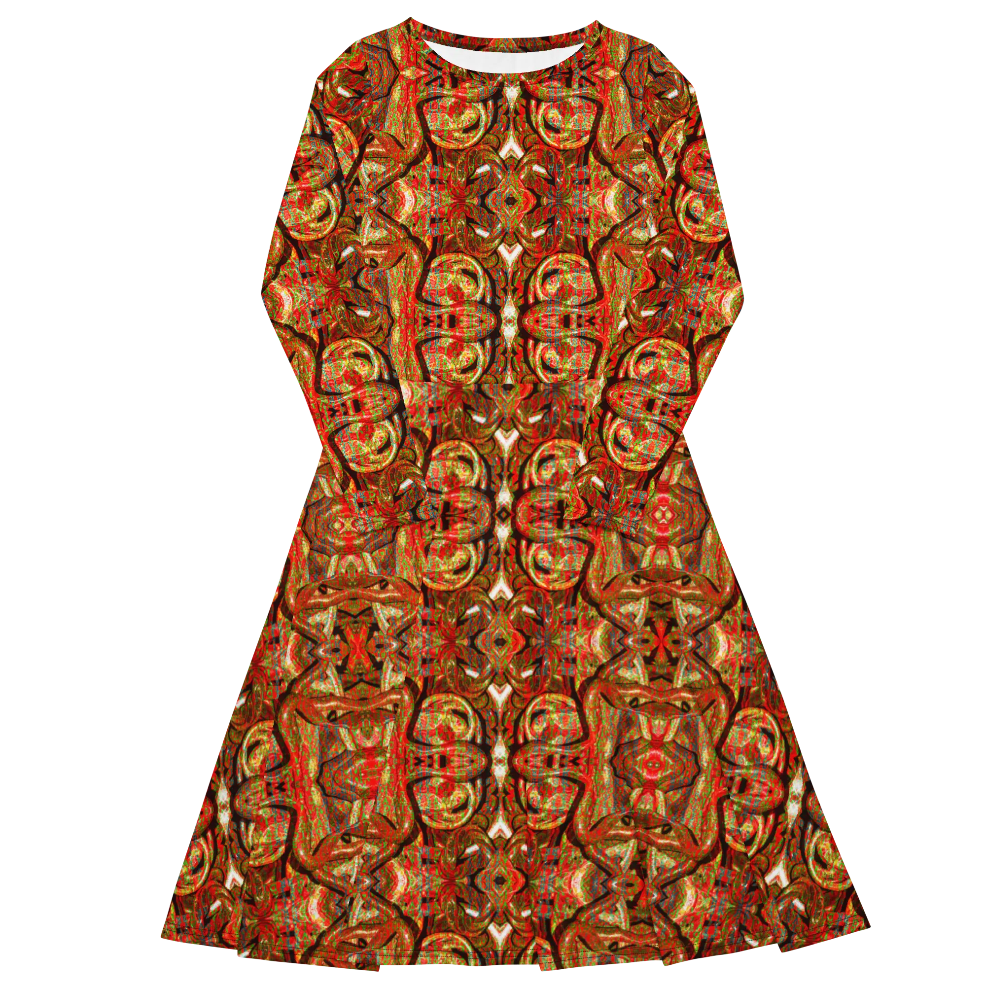 Long Sleeve Midi Dress (Her/Muliebris)(Pure Candy GNHV8.2.1 Orange Logo@Alchemic) RJSTHS2022 RJS