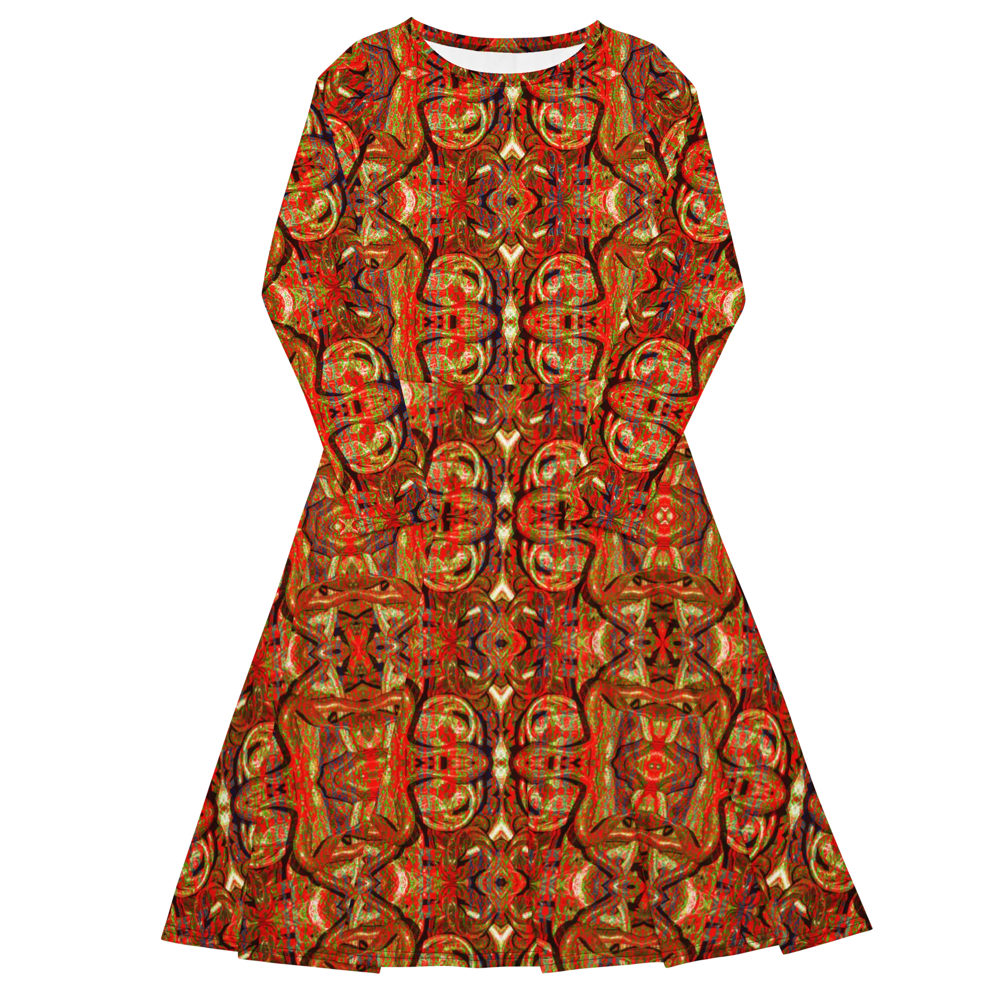 Long Sleeve Midi Dress (Her/Muliebris)(Pure Candy GNHV8.2.1 Orange Logo@Alchemic) RJSTHS2022 RJS