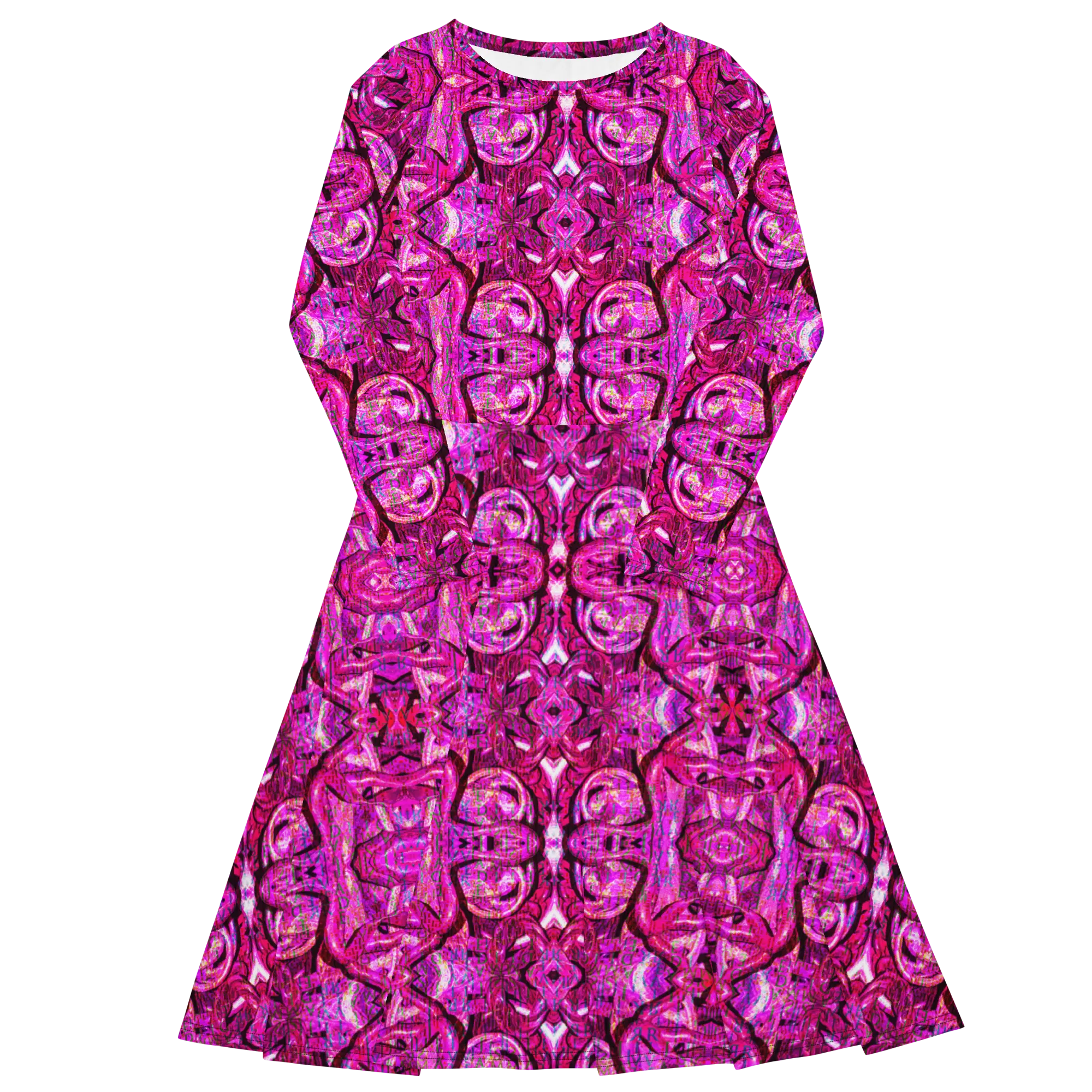 Long Sleeve Midi Dress (Her/Muliebris)(Pure Candy GNHV8.2.1 Pink Logo@Alchemic) RJSTHS2022 RJS