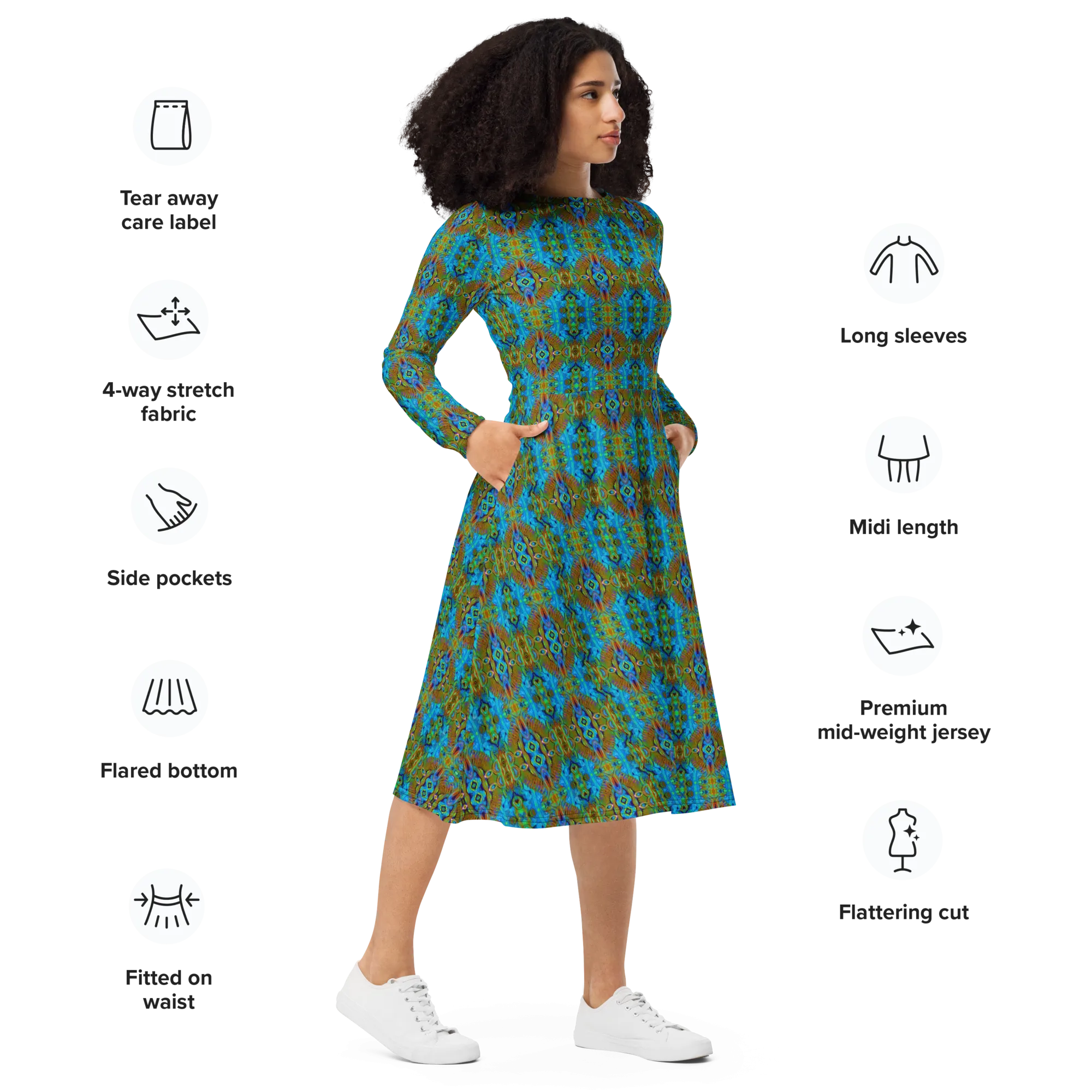 Long Sleeve Midi Dress (Her/Muliebris)(Pure Candy RJSTH@Alchemic) RJSTHS2022 RJS