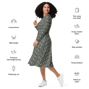 Long Sleeve Midi Dress (Her/Muliebris)(Pure Candy RJSTH@Alchemic) RJSTHS2022 RJS