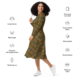 Long Sleeve Midi Dress (Her/Muliebris)(Pure Candy RJSTH@Alchemic) RJSTHS2022 RJS