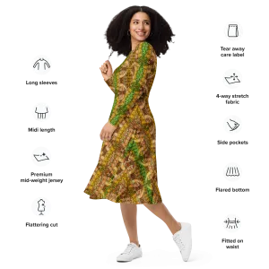 Long Sleeve Midi Dress (Her/Muliebris)(Pure Candy RJSTH@Alchemic) RJSTHS2022 RJS