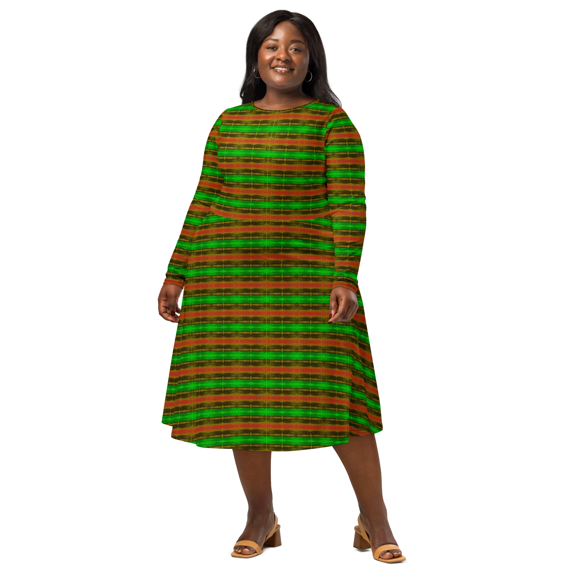 Long Sleeve Midi Dress (Her/Muliebris)(Rind#1 Rind Link) RJSTH@Fabric#1 RJTHS2022 RJS