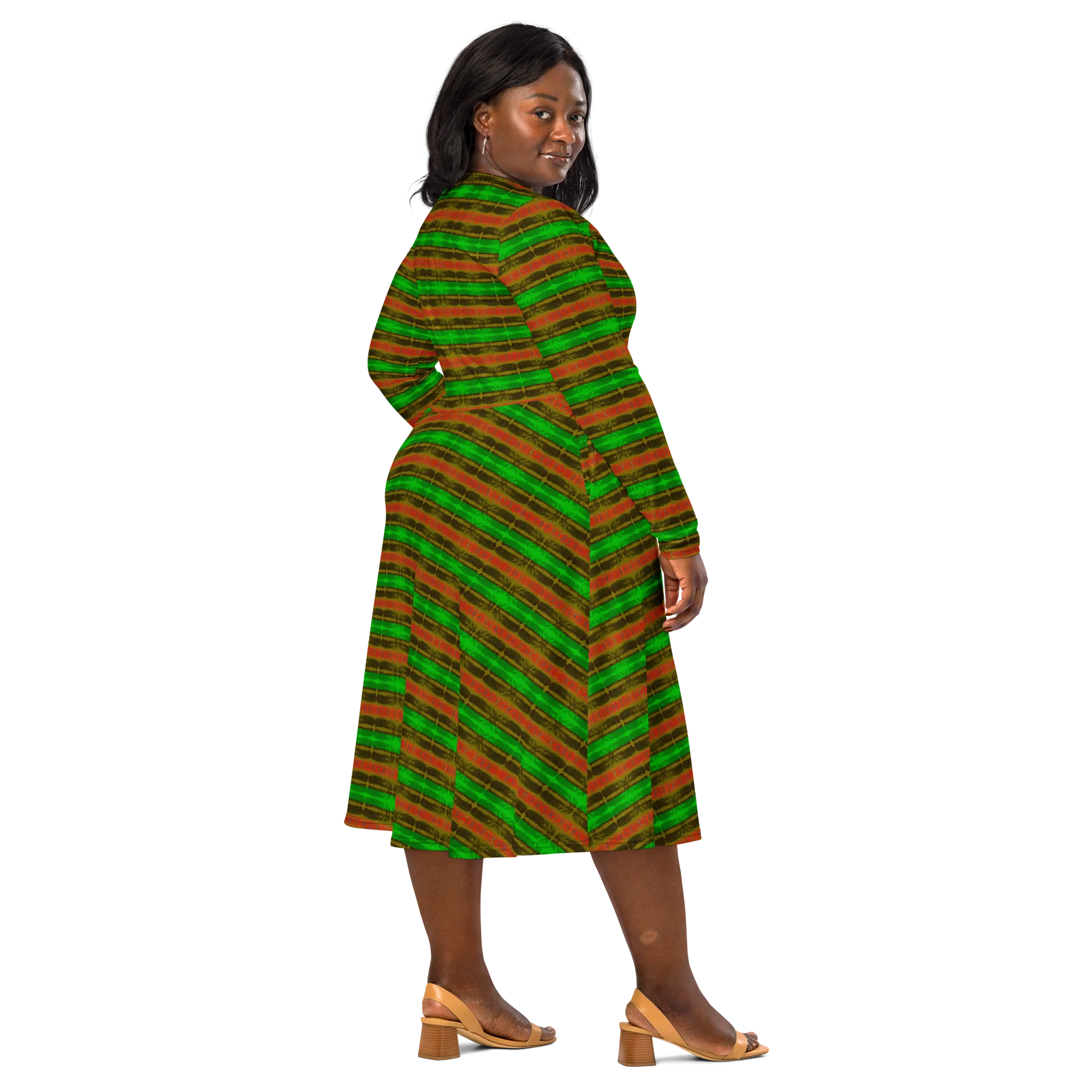 Long Sleeve Midi Dress (Her/Muliebris)(Rind#1 Rind Link) RJSTH@Fabric#1 RJTHS2022 RJS