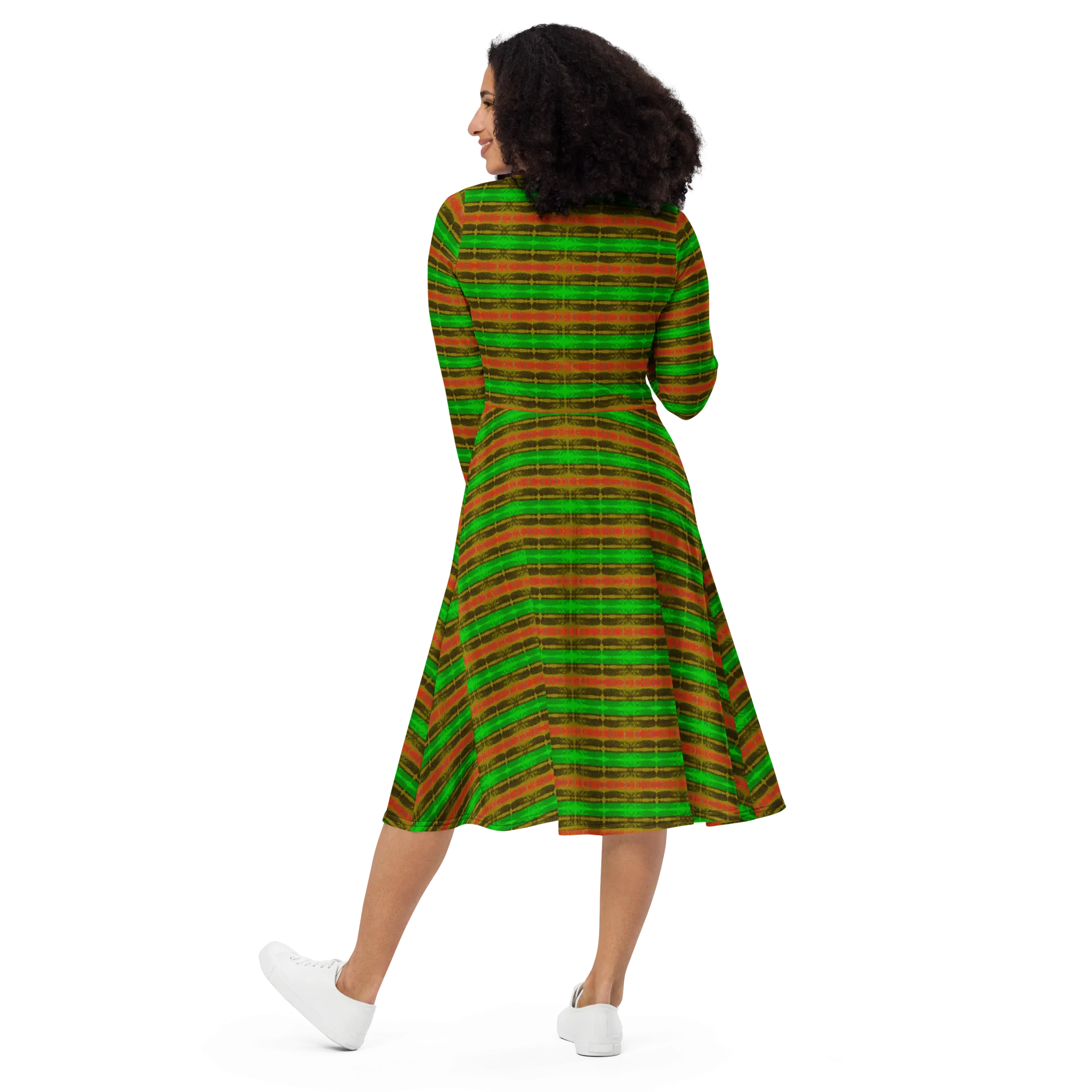 Long Sleeve Midi Dress (Her/Muliebris)(Rind#1 Rind Link) RJSTH@Fabric#1 RJTHS2022 RJS