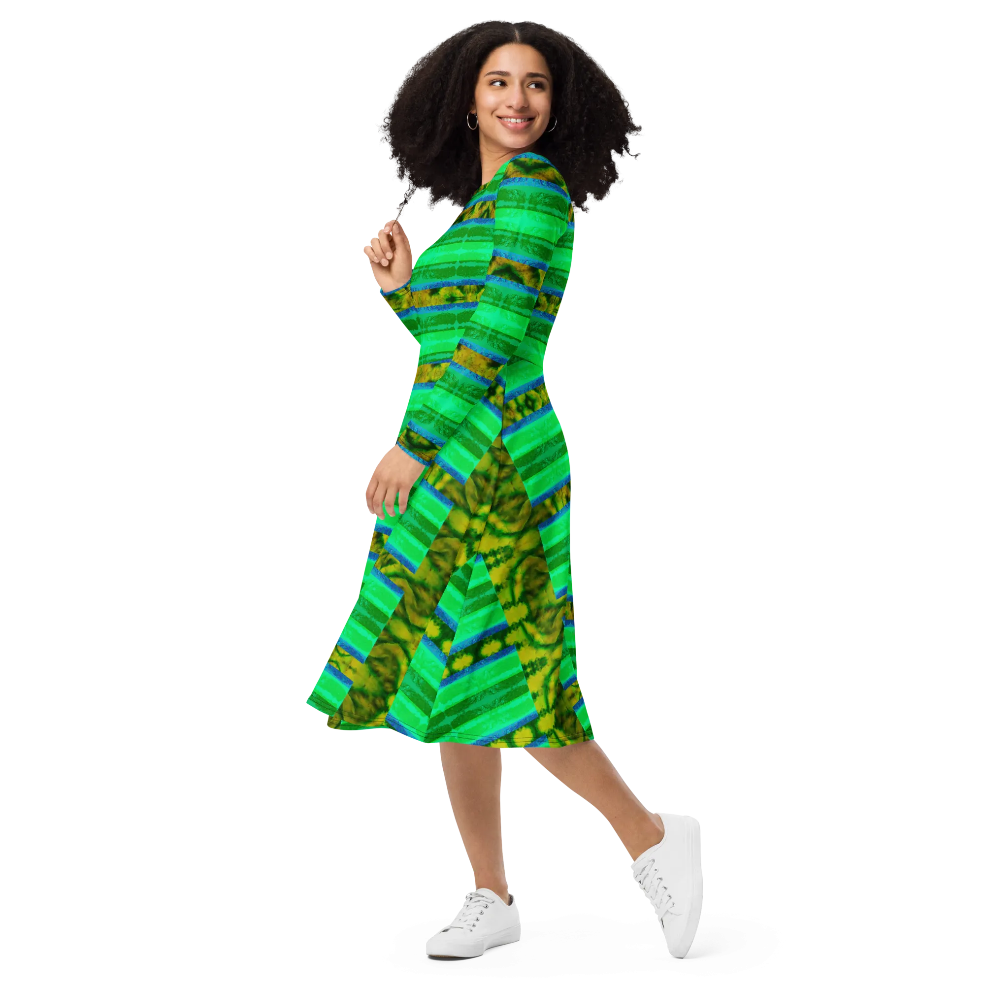 Long Sleeve Midi Dress (Her/Muliebris)(Rind#10 Rind Link) RJSTH@Fabric#10 RJSTHS2022 RJS
