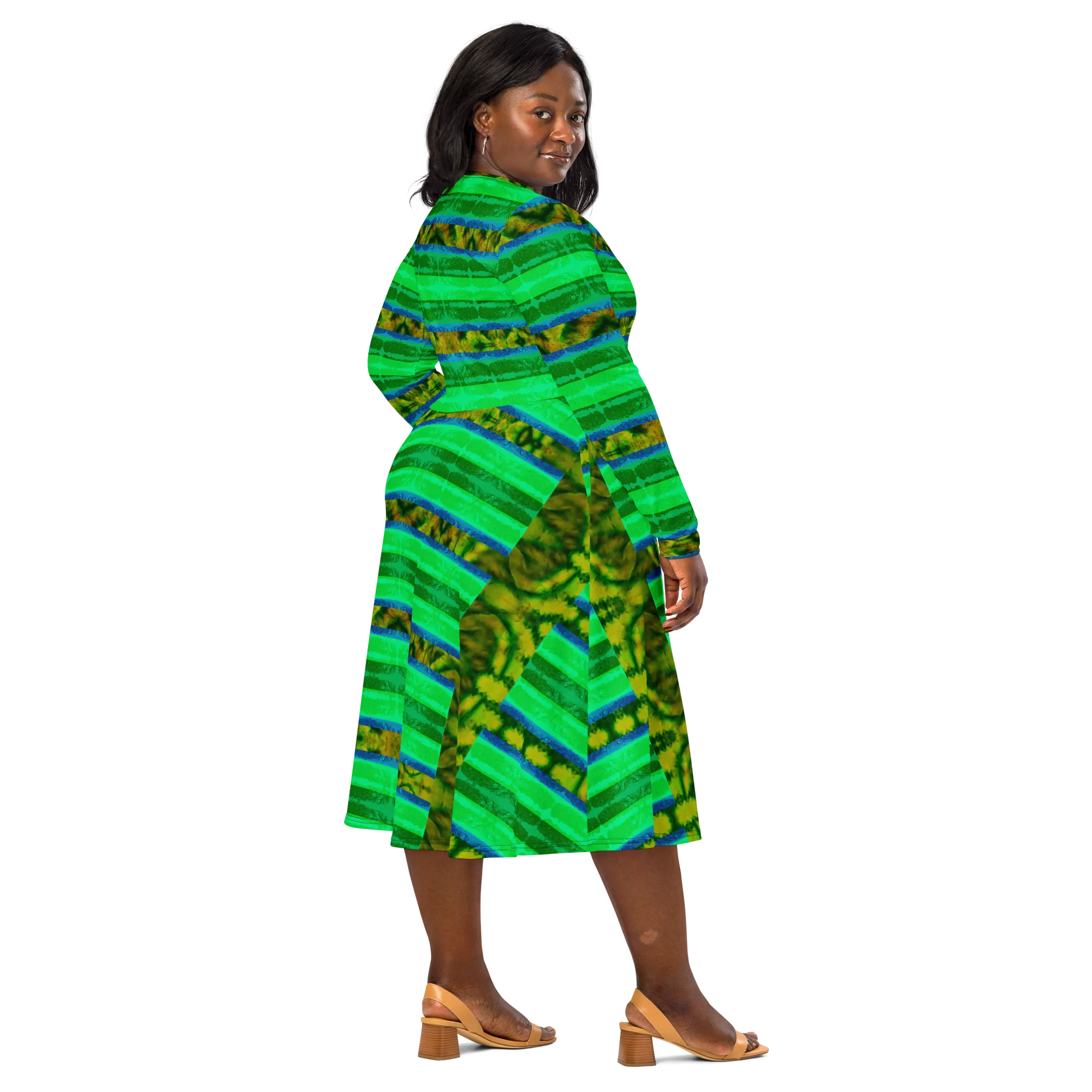 Long Sleeve Midi Dress (Her/Muliebris)(Rind#10 Rind Link) RJSTH@Fabric#10 RJSTHS2022 RJS