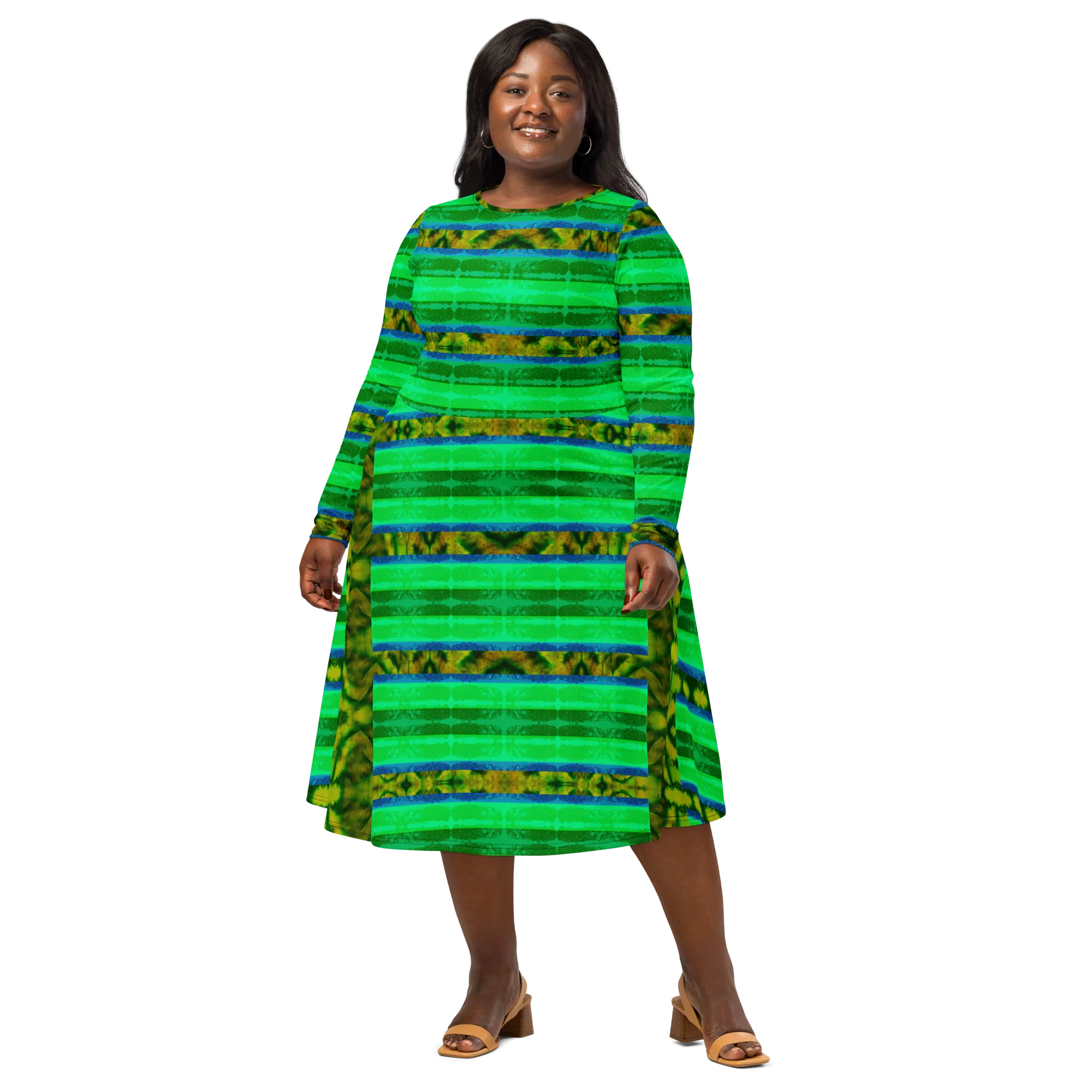 Long Sleeve Midi Dress (Her/Muliebris)(Rind#10 Rind Link) RJSTH@Fabric#10 RJSTHS2022 RJS