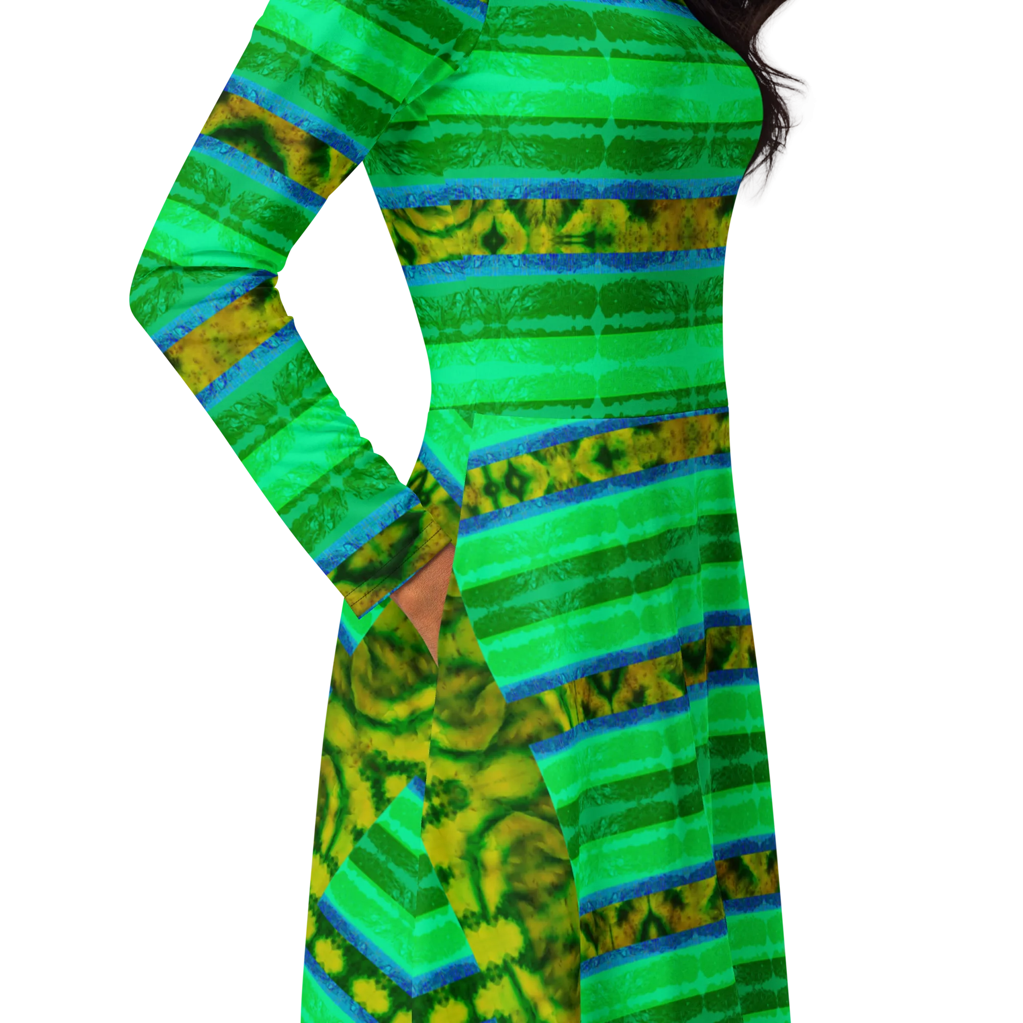 Long Sleeve Midi Dress (Her/Muliebris)(Rind#10 Rind Link) RJSTH@Fabric#10 RJSTHS2022 RJS