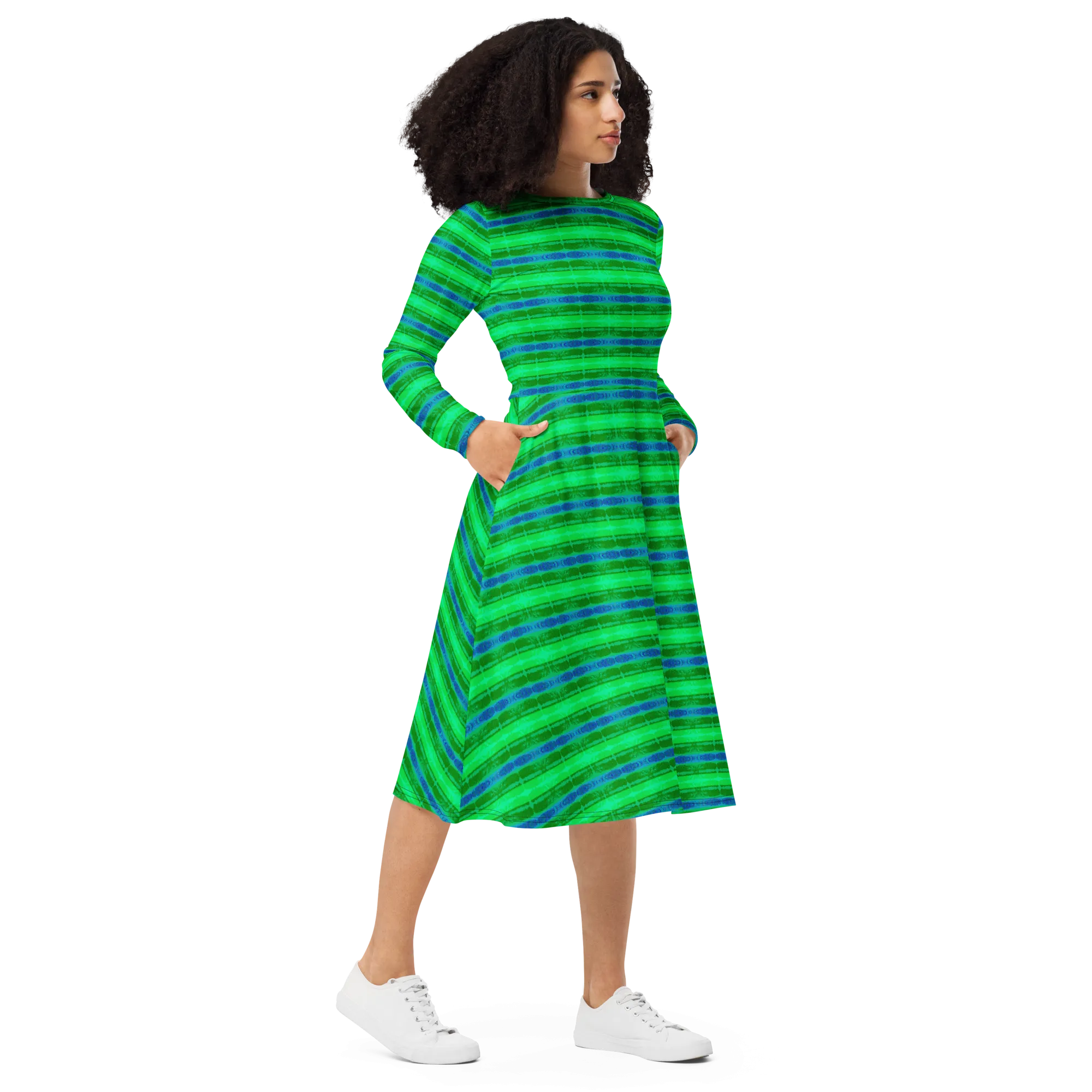Long Sleeve Midi Dress (Her/Muliebris)(Rind#10 Rind Link) RJSTH@Fabric#10 RJTHS2022 RJS