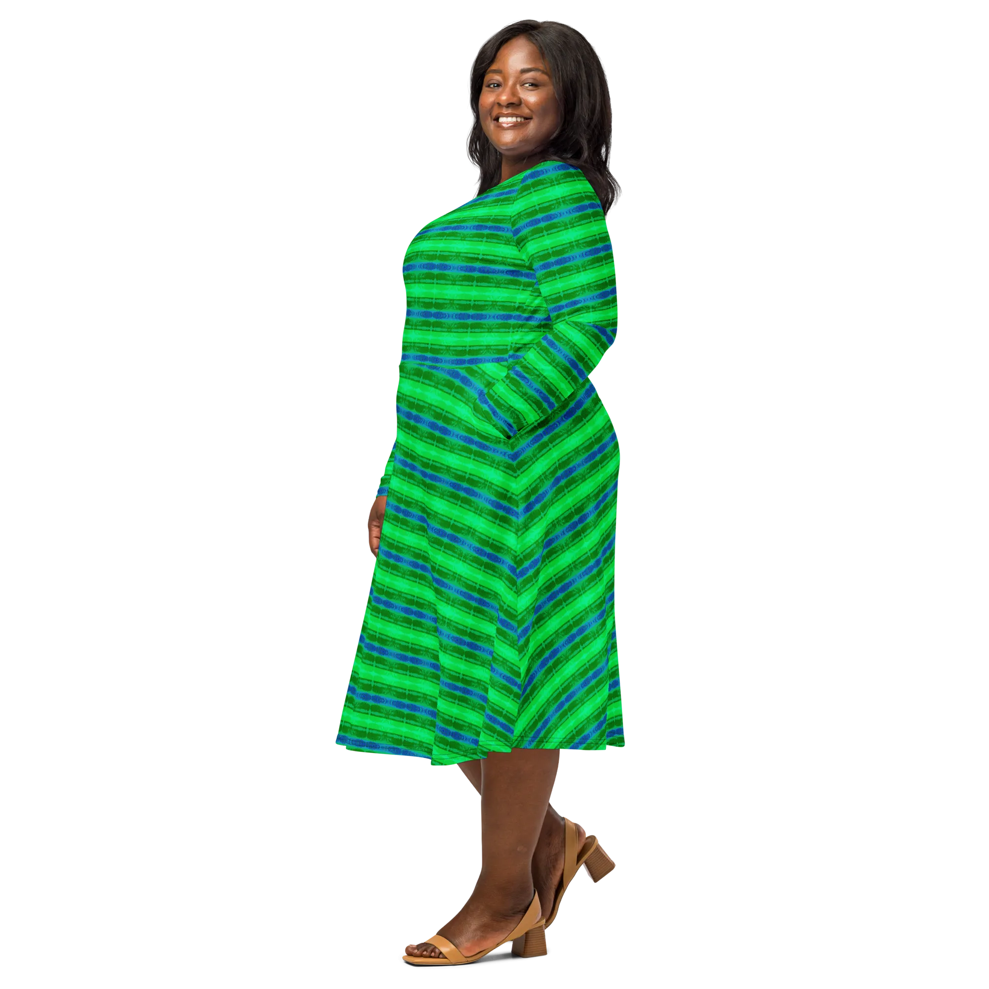 Long Sleeve Midi Dress (Her/Muliebris)(Rind#10 Rind Link) RJSTH@Fabric#10 RJTHS2022 RJS