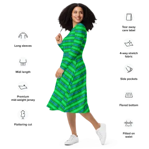 Long Sleeve Midi Dress (Her/Muliebris)(Rind#10 Rind Link) RJSTH@Fabric#10 RJTHS2022 RJS