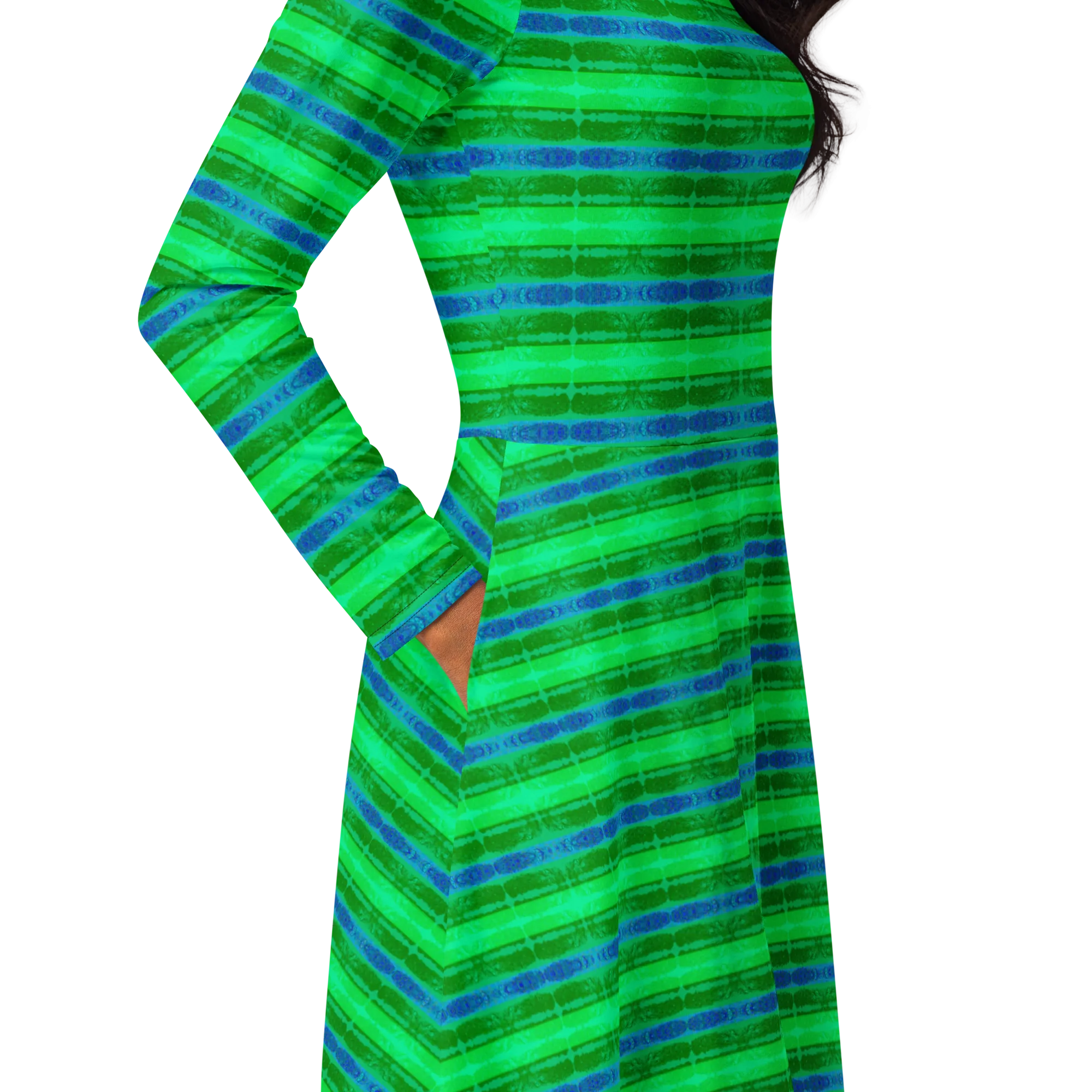 Long Sleeve Midi Dress (Her/Muliebris)(Rind#10 Rind Link) RJSTH@Fabric#10 RJTHS2022 RJS