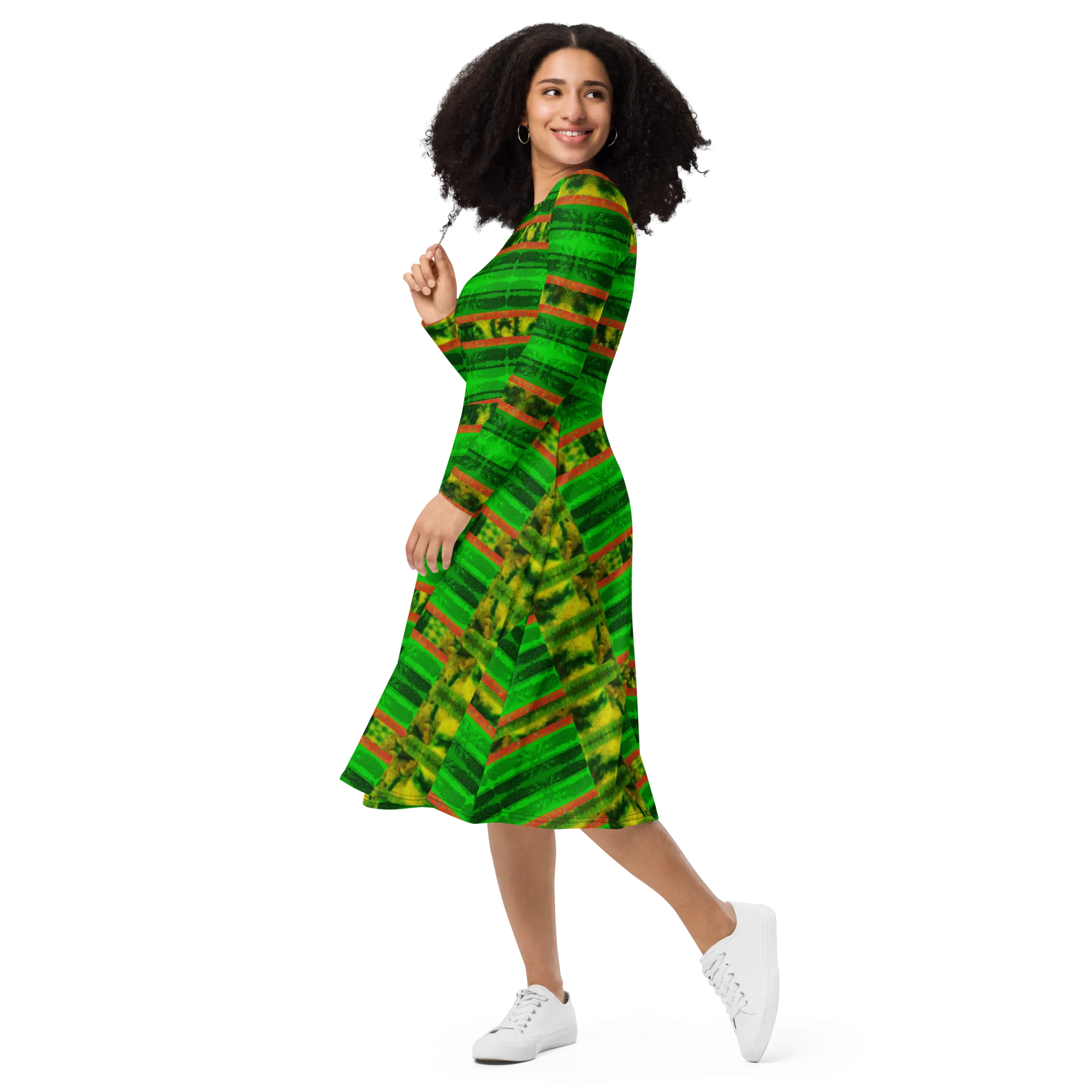 Long Sleeve Midi Dress (Her/Muliebris)(Rind#3 Rind Link) RJSTH@Fabric#3 RJSTHS2022 RJS