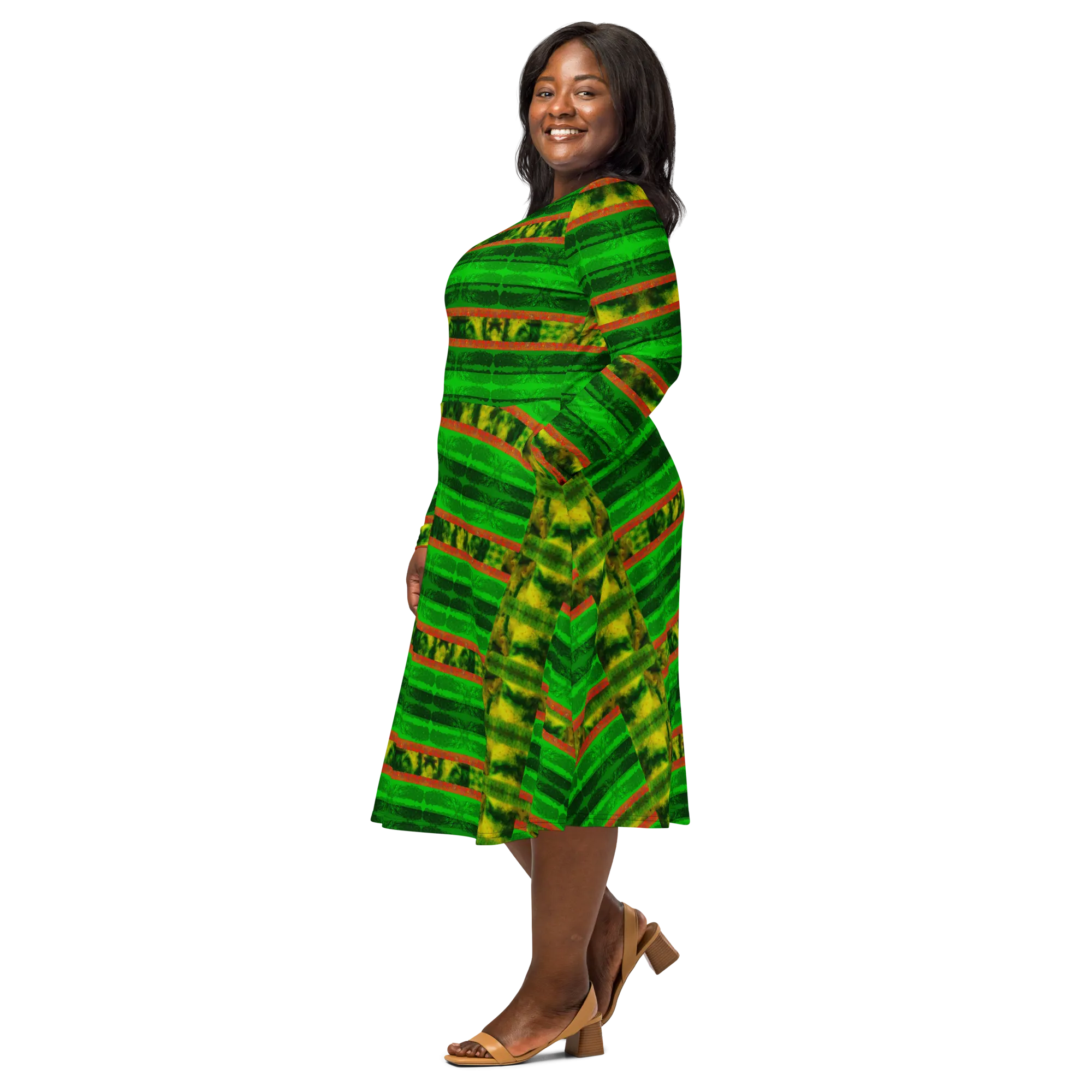 Long Sleeve Midi Dress (Her/Muliebris)(Rind#3 Rind Link) RJSTH@Fabric#3 RJSTHS2022 RJS