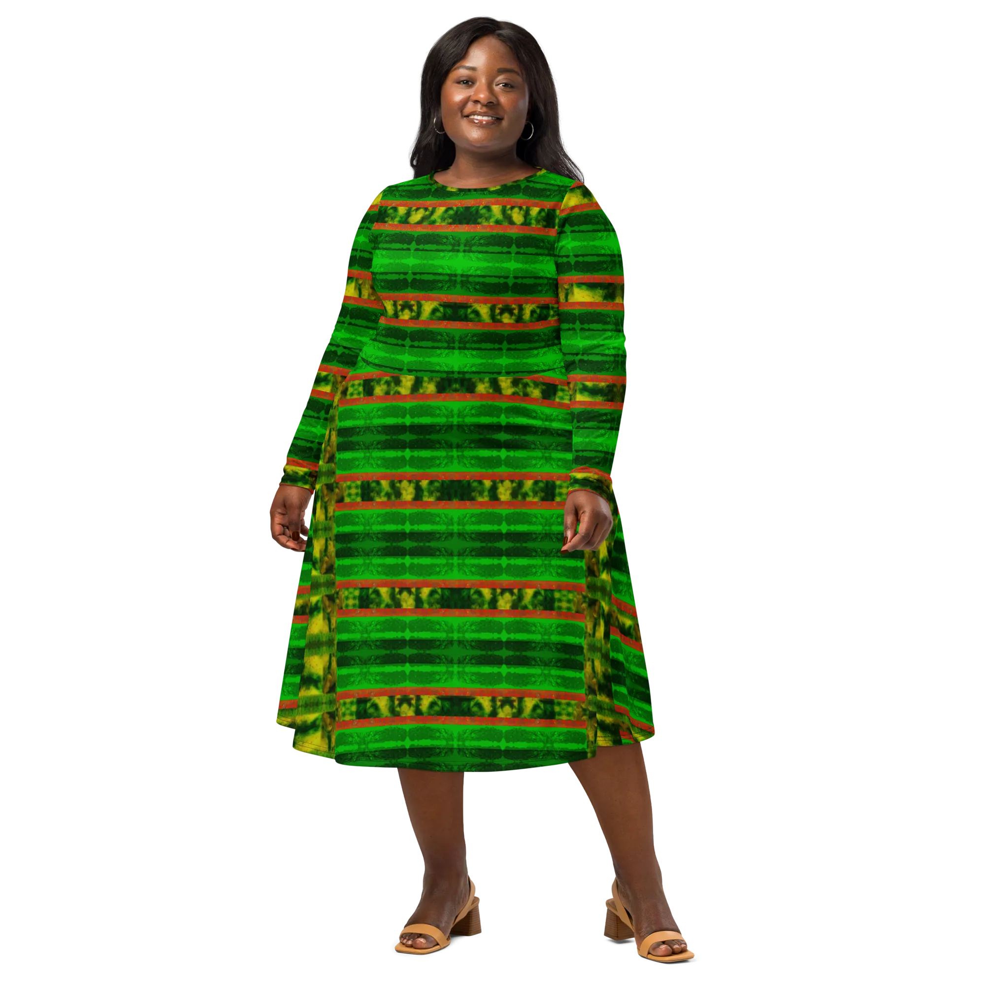 Long Sleeve Midi Dress (Her/Muliebris)(Rind#3 Rind Link) RJSTH@Fabric#3 RJSTHS2022 RJS