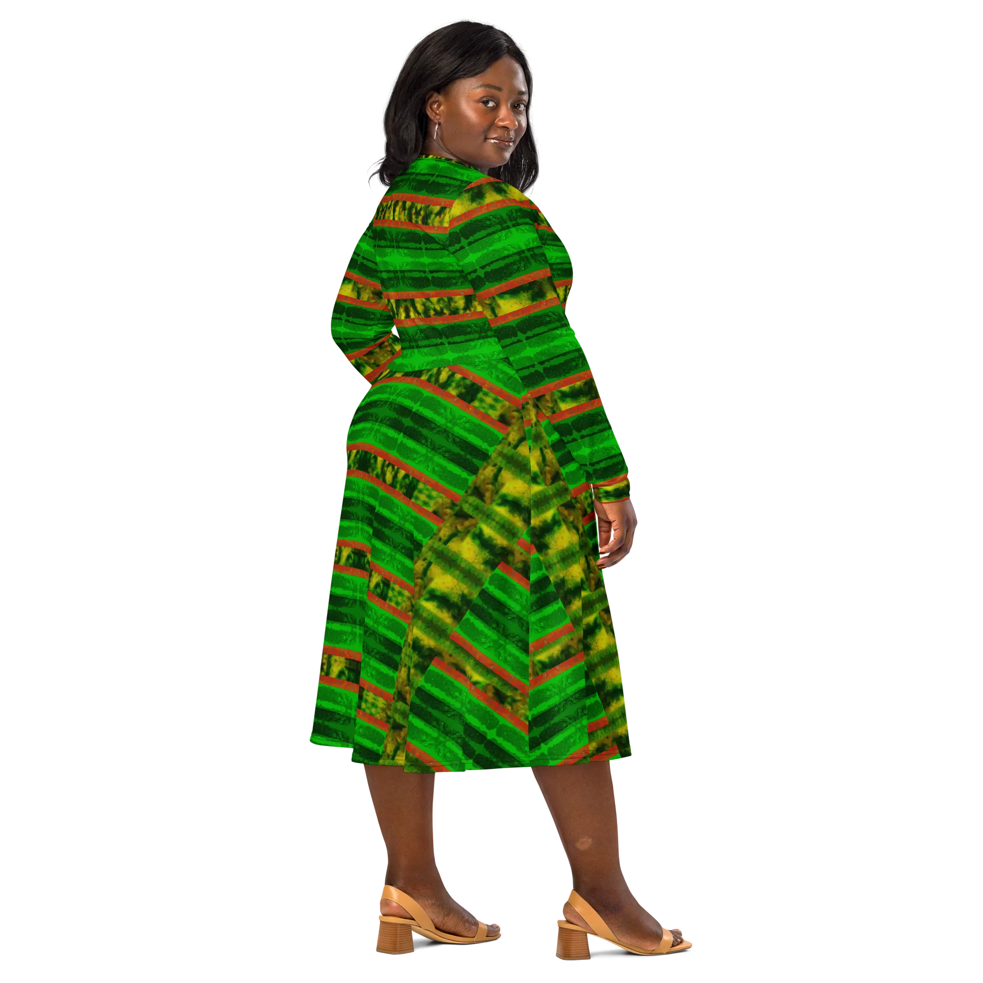 Long Sleeve Midi Dress (Her/Muliebris)(Rind#3 Rind Link) RJSTH@Fabric#3 RJSTHS2022 RJS