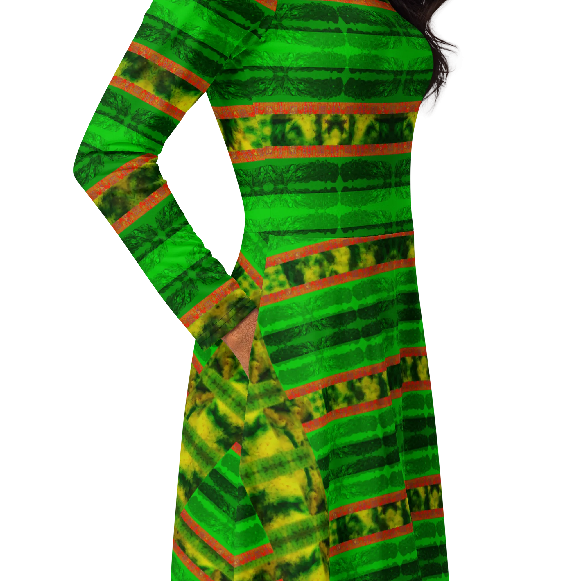 Long Sleeve Midi Dress (Her/Muliebris)(Rind#3 Rind Link) RJSTH@Fabric#3 RJSTHS2022 RJS