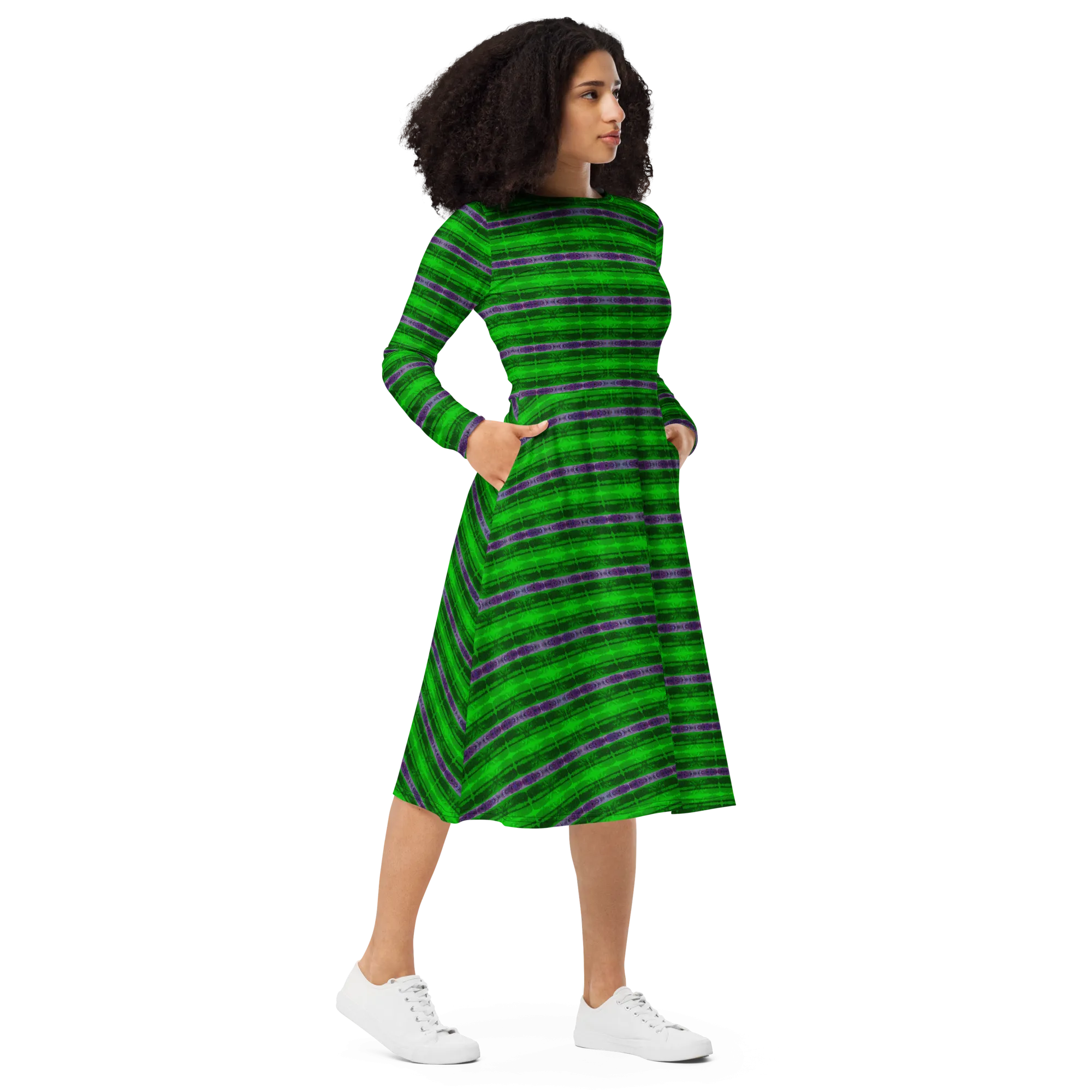 Long Sleeve Midi Dress (Her/Muliebris)(Rind#5 Rind Link) RJSTH@Fabric#5 RJTHS2022 RJS