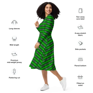 Long Sleeve Midi Dress (Her/Muliebris)(Rind#5 Rind Link) RJSTH@Fabric#5 RJTHS2022 RJS